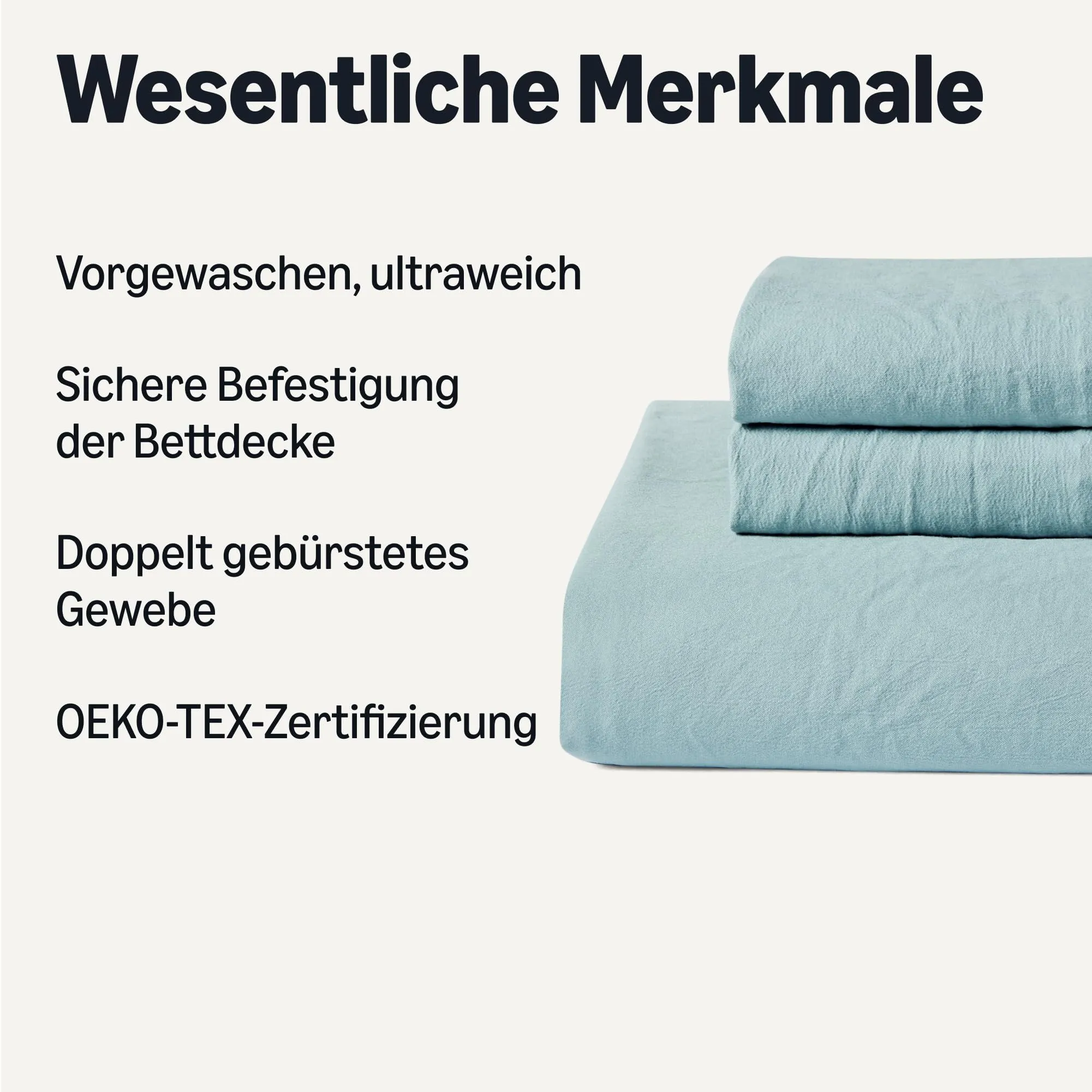 Amazon Basics Set Copripiumino in Microfibra Prelavata, 200x200 cm e 2 Federe da 80x80 cm, Blu - immagine 2