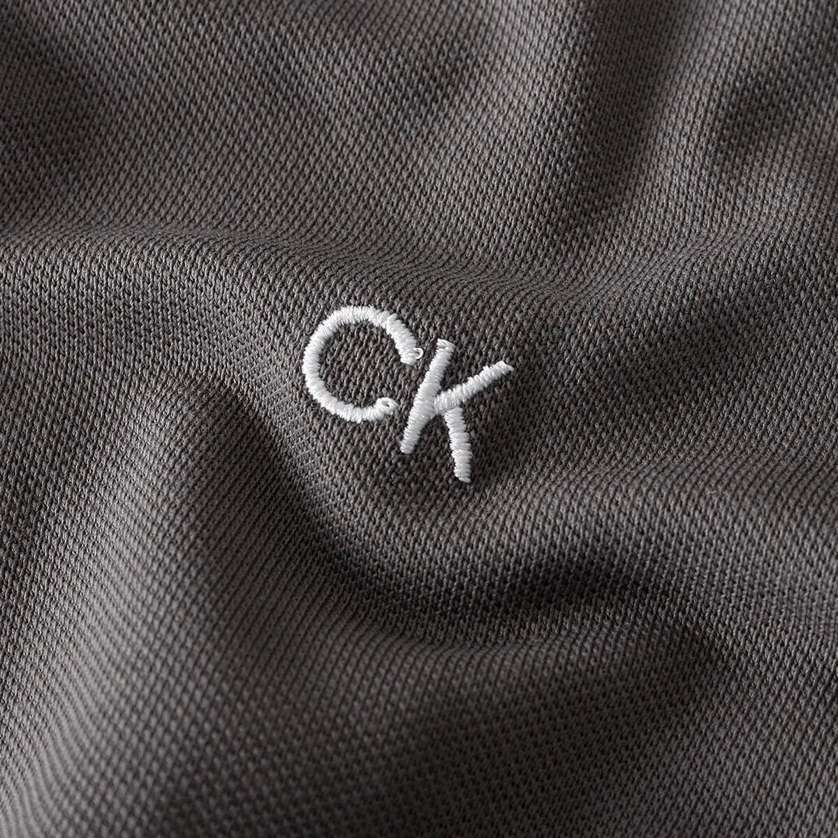 Calvin Klein Polo Golf Leggera Campus Uomo - Slate Tipped - L - immagine 5