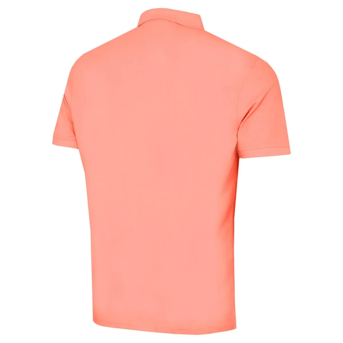 Calvin Klein Polo Golf Uomo Campus a 3 Bottoni Colletto - Papaya - S - immagine 4