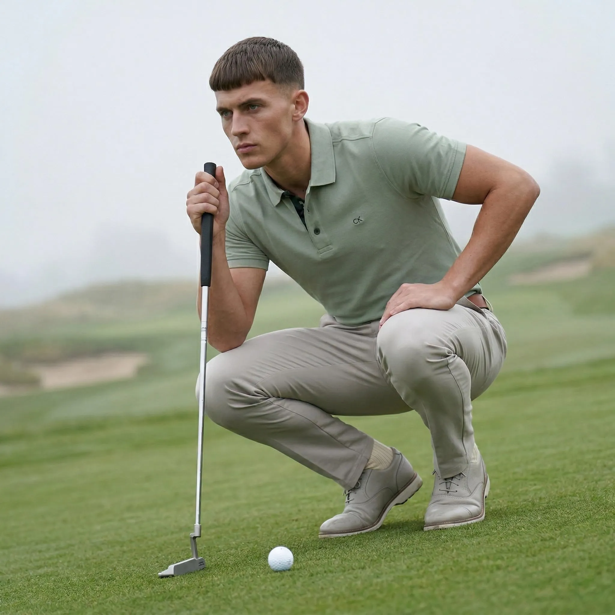 Calvin Klein Polo Golf Uomo Campus Sage Camo - S - immagine 3