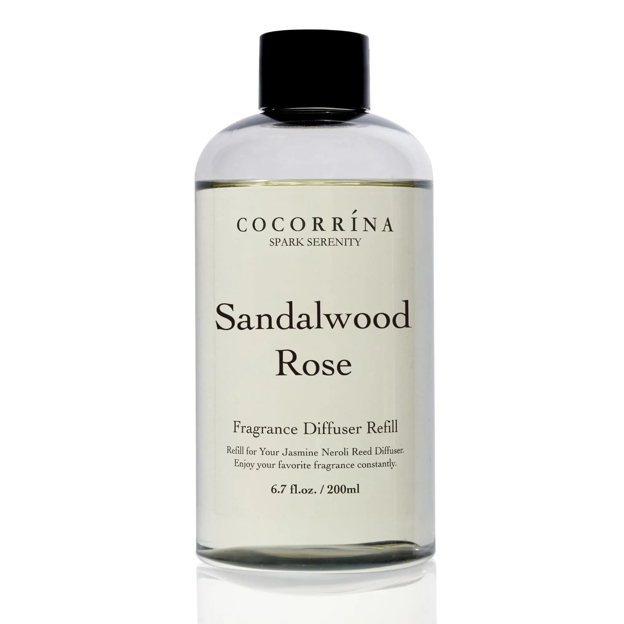 COCORRÍNA Ricarica Diffusore Ambiente Sandalwood Rose, 200ml con 8 Bastoncini - immagine 1
