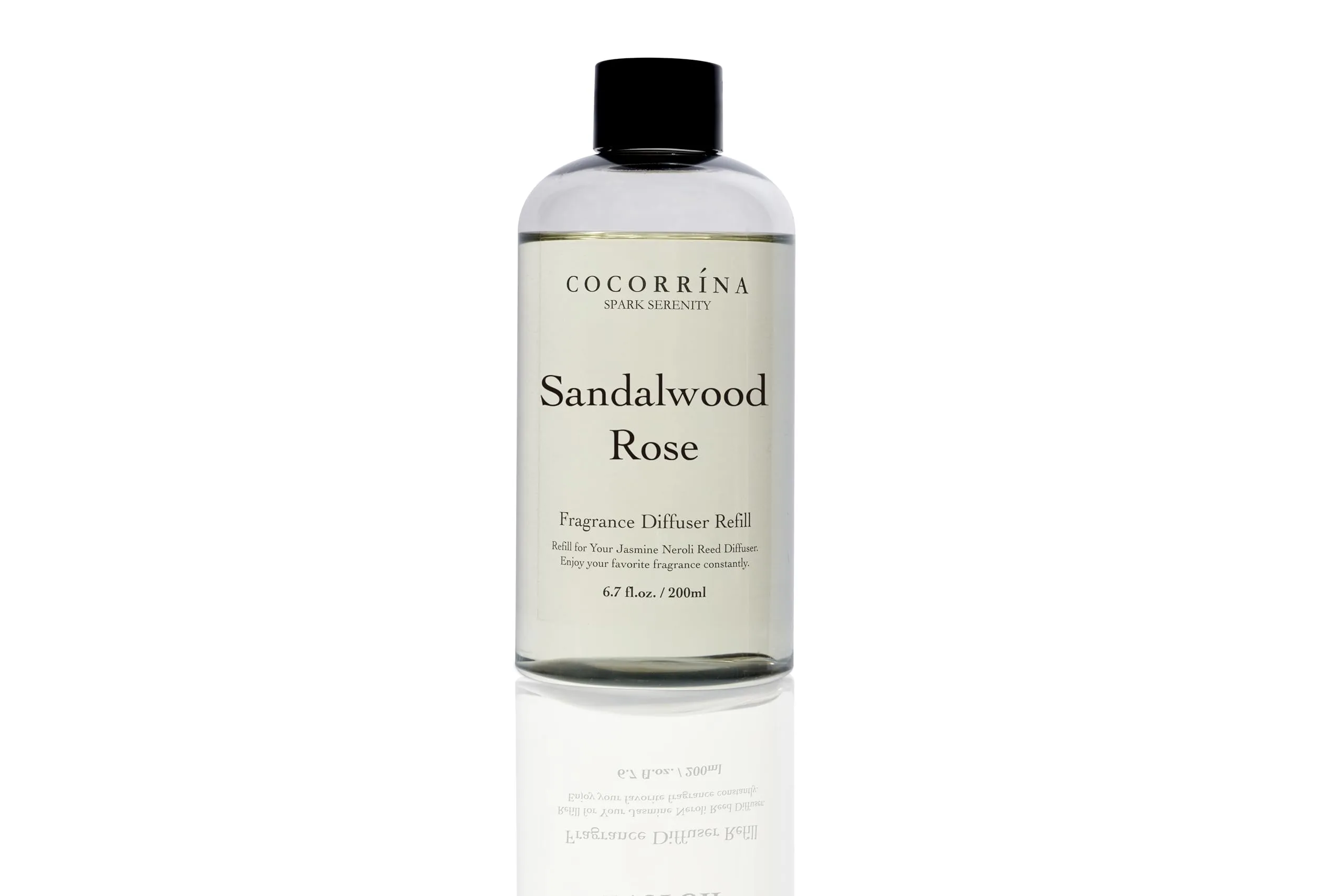 COCORRÍNA Ricarica Diffusore Ambiente Sandalwood Rose, 200ml con 8 Bastoncini - immagine 4