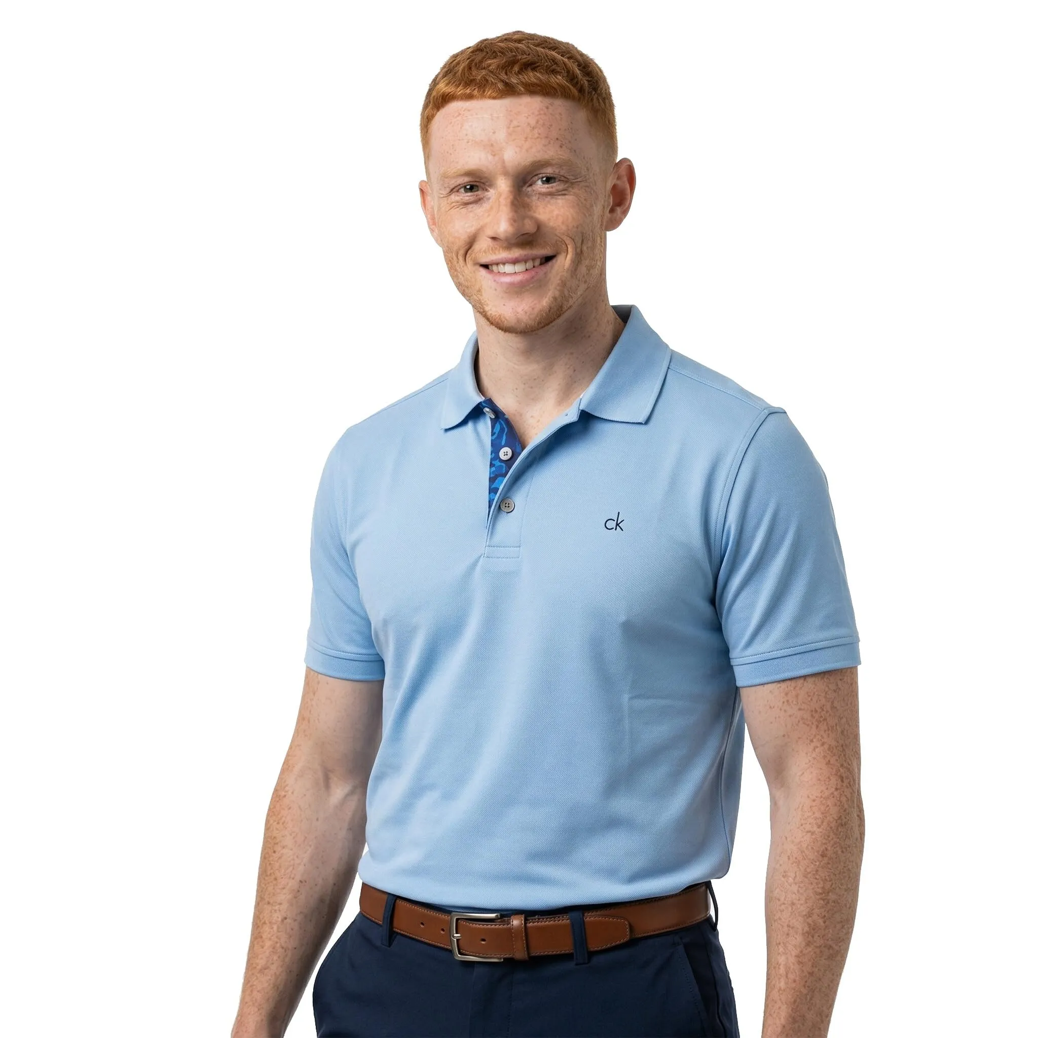 Calvin Klein Polo Golf Uomo Campus Cielo Mimetico - XXL - immagine 2