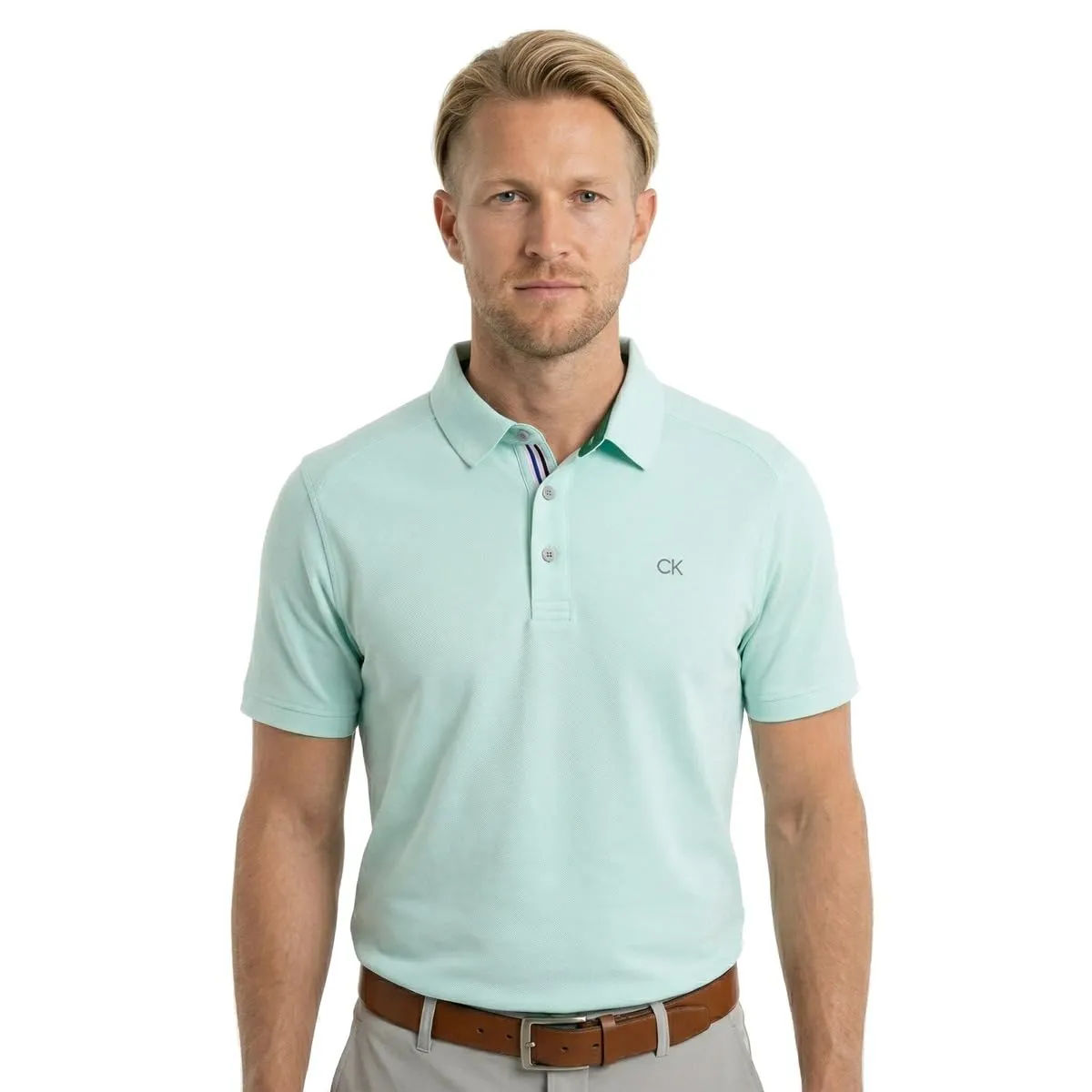 Calvin Klein Polo Golf Uomo Campus Aqua Sport XXL - immagine 2