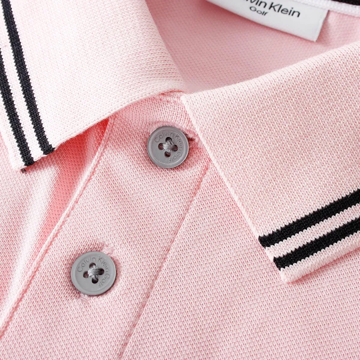 Calvin Klein Polo Golf Leggera Punta Campus Uomo - Baby Pink Tipped - M - immagine 6