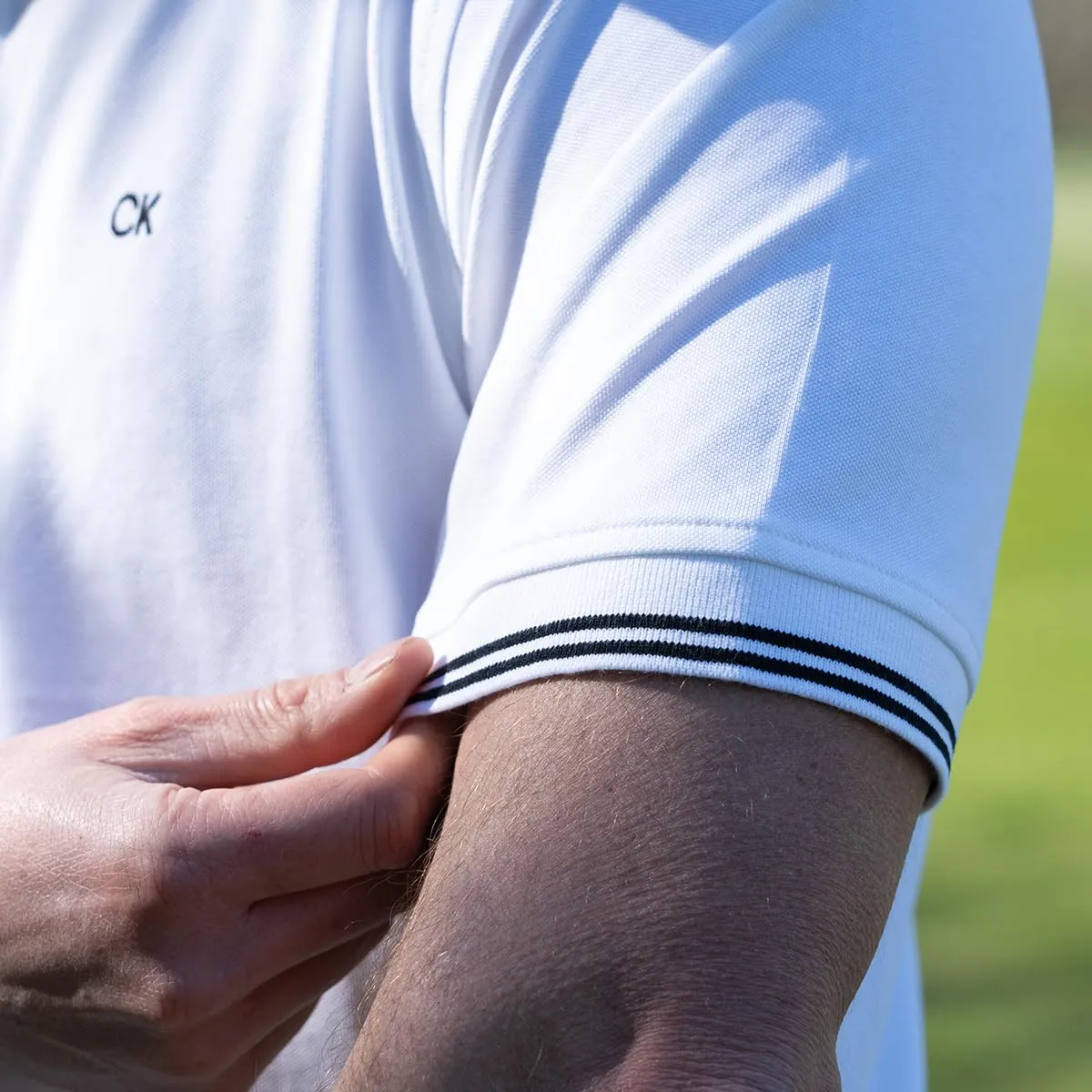 Calvin Klein Polo Golf Leggera Campus Uomo - Punta Nera - XL - immagine 7