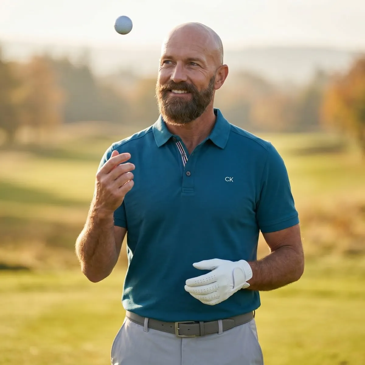 Calvin Klein Polo Golf Uomo Campus Petrol Sport - M - immagine 3