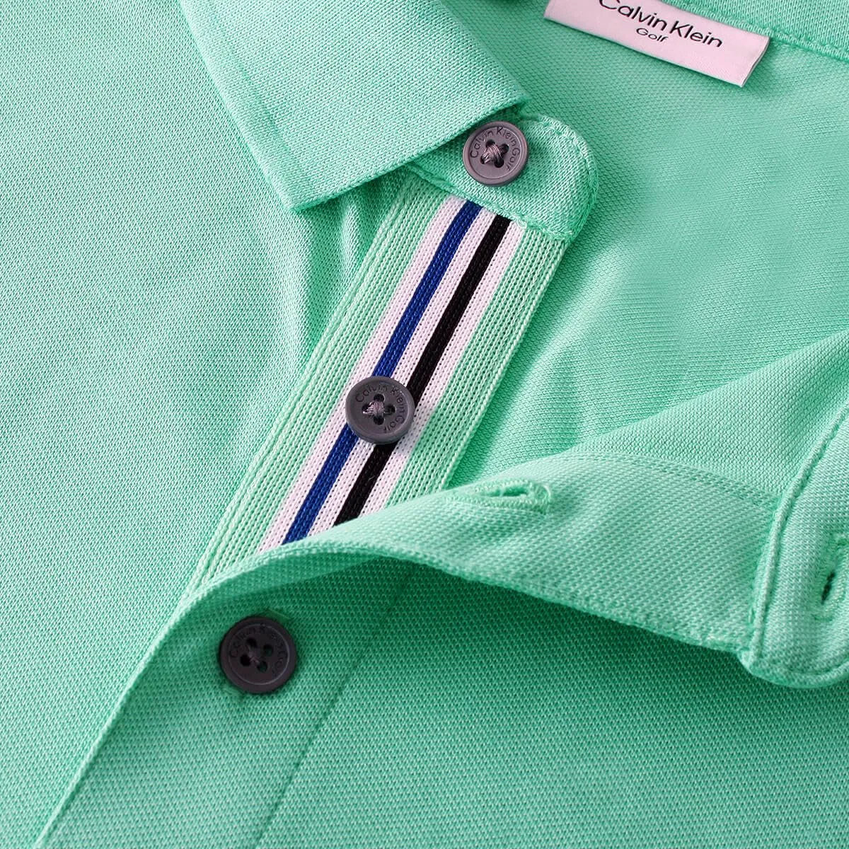 Calvin Klein Polo Golf Uomo Campus Mint Sport - M - immagine 6