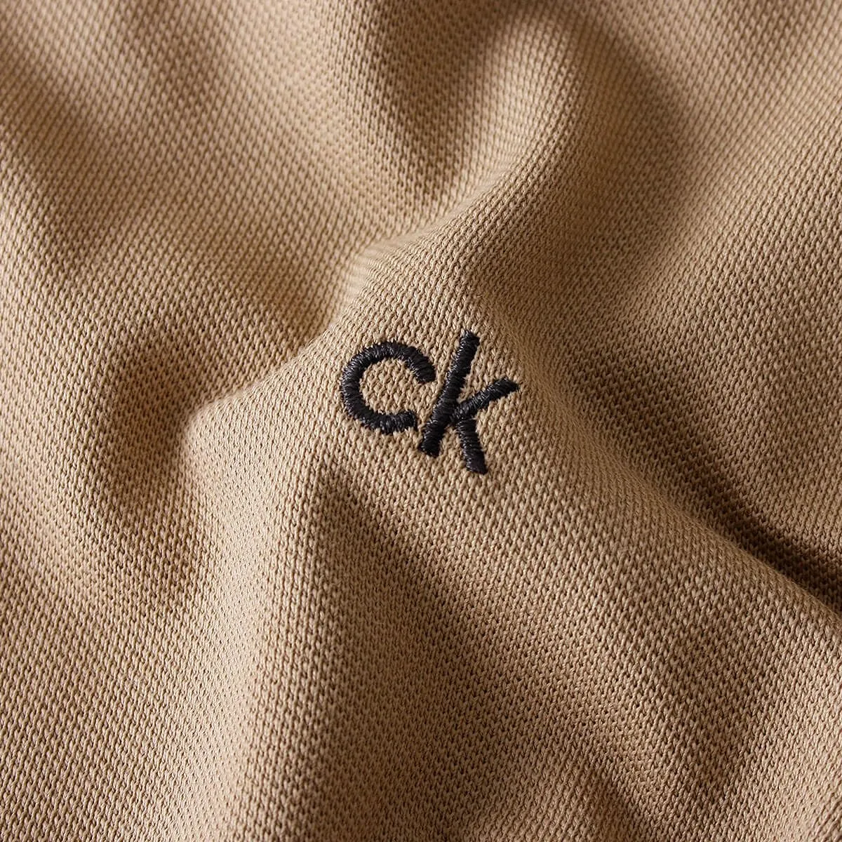 Calvin Klein Polo Golf Uomo Campus a 3 Bottoni - Biscotto - S - immagine 5