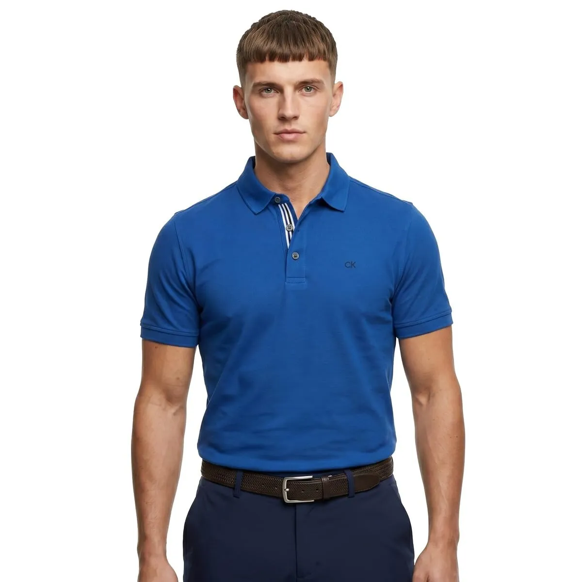 Calvin Klein Polo Golf Uomo Campus - Dresden Blue Sport - L - immagine 2