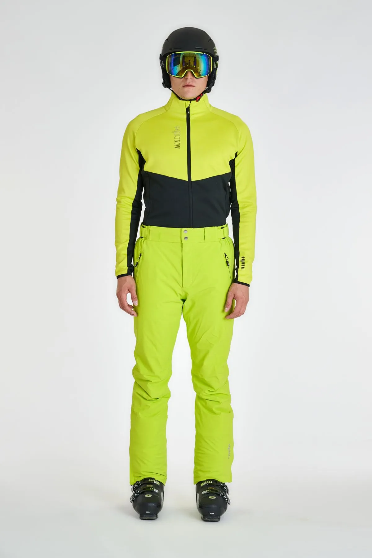 RH+ Pantaloni da Sci Logic da Uomo, Verde Acido, S - immagine 2