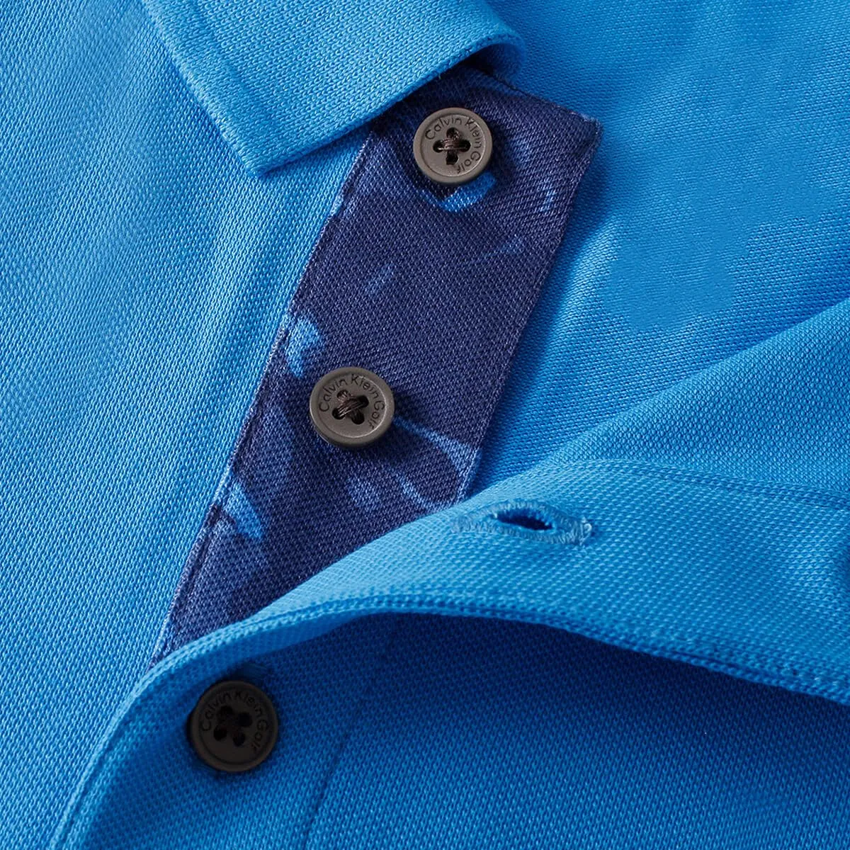 Calvin Klein Polo Golf Uomo Campus Blu Mimetico - XL - immagine 6
