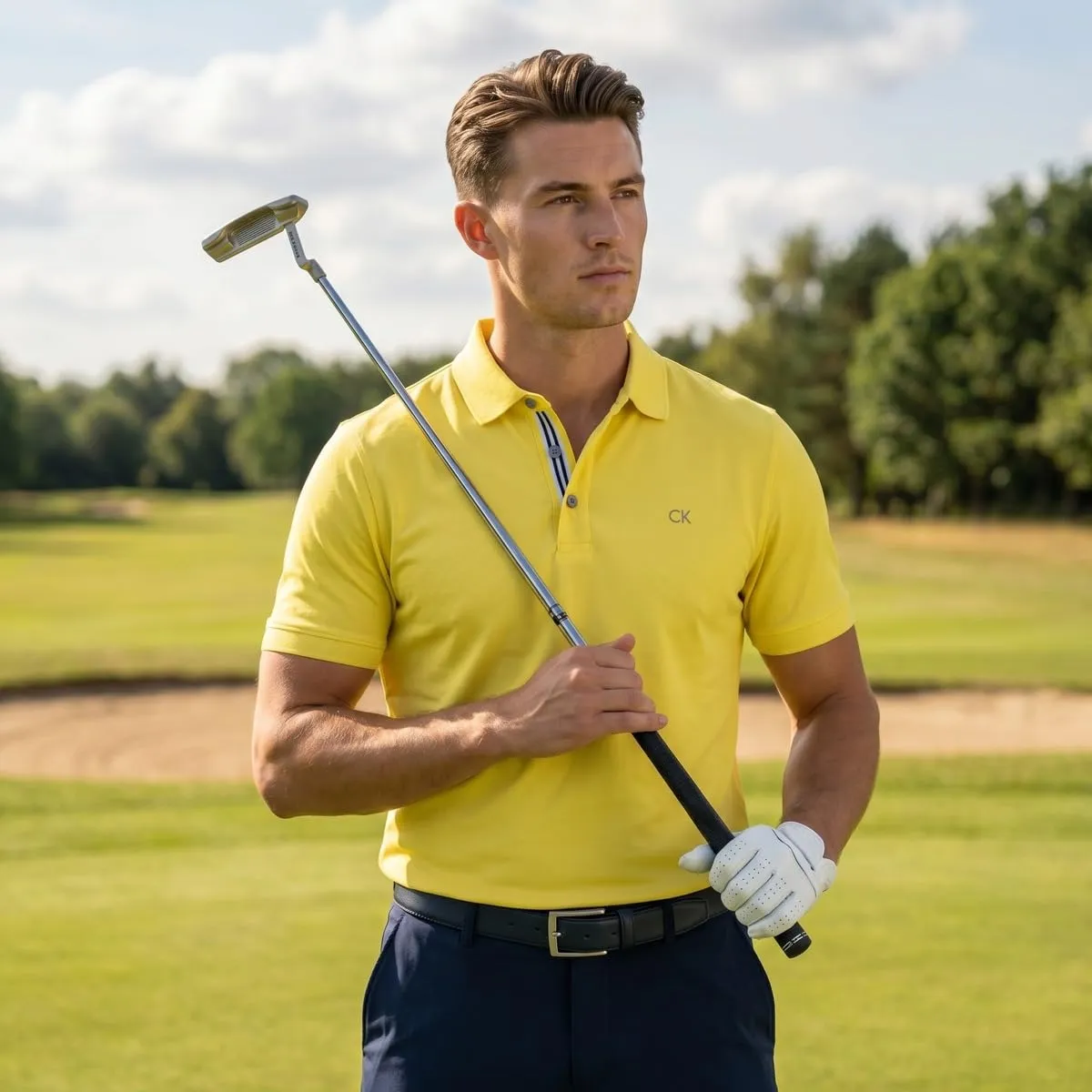 Calvin Klein Polo Golf Uomo Campus - Lemon Sport - 5XL - immagine 3