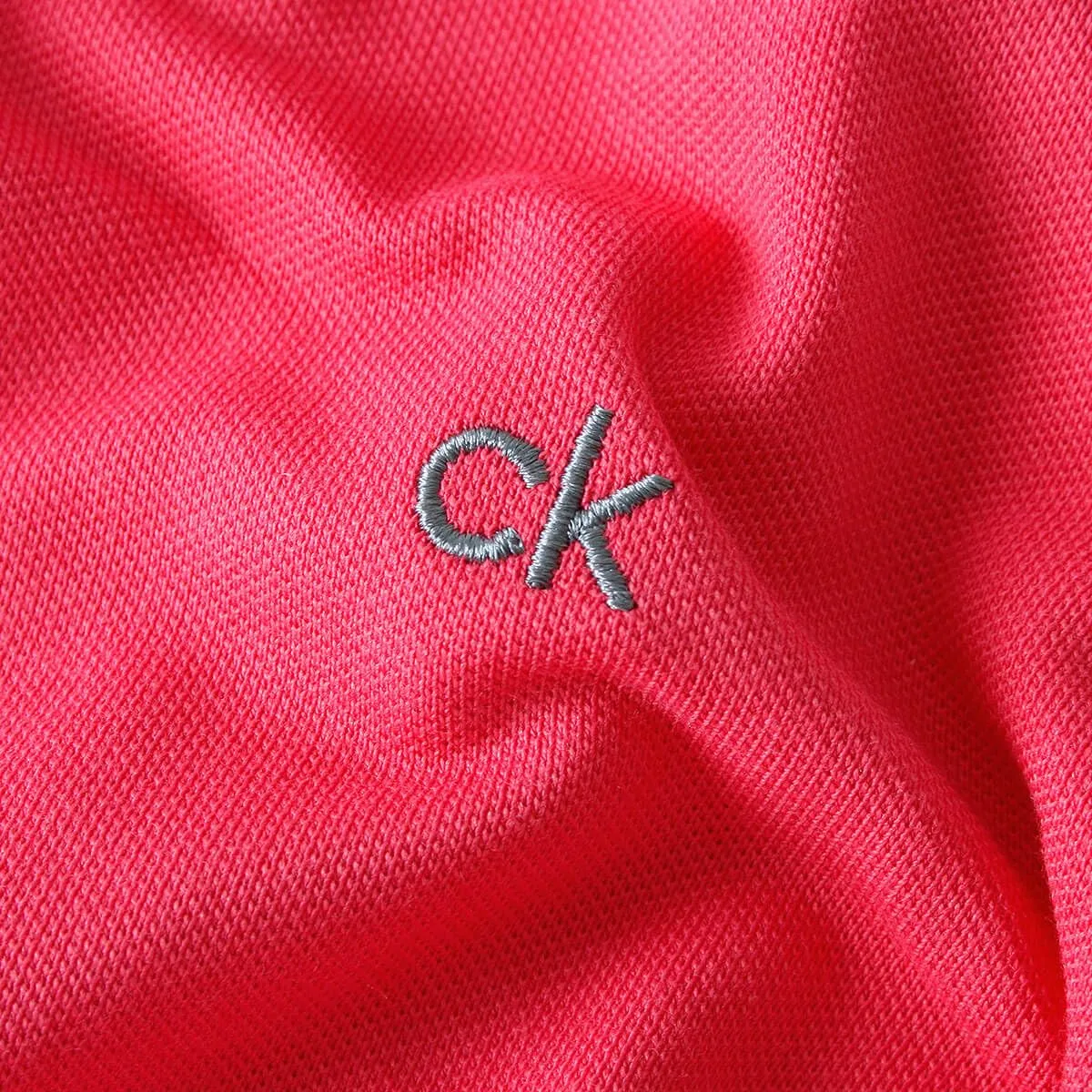 Calvin Klein Polo Golf Uomo Campus a 3 Bottoni, Lampone, XXL - immagine 5