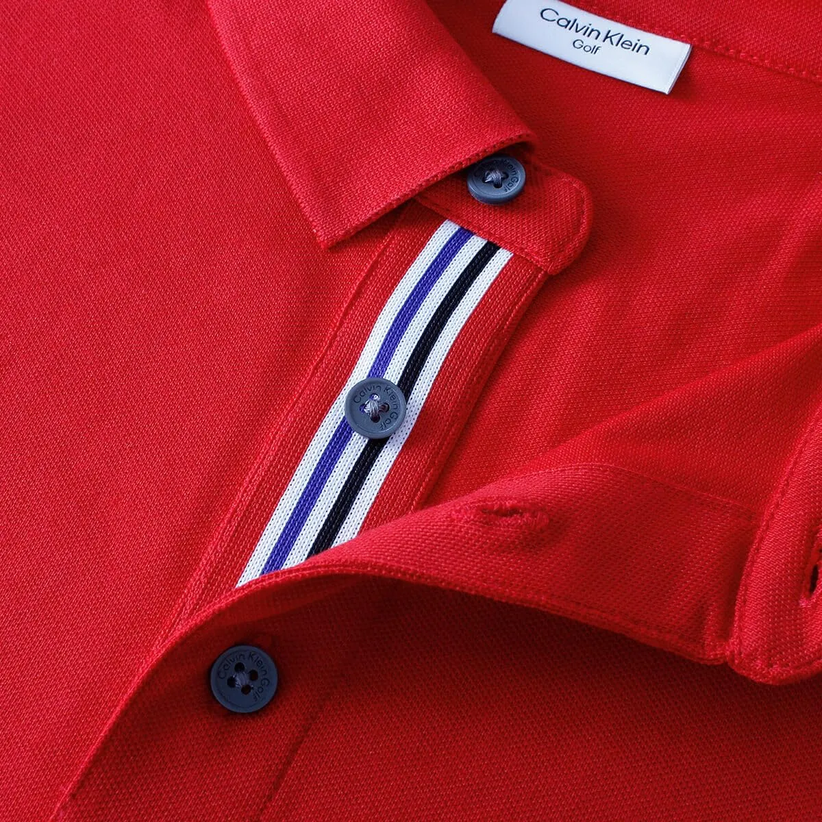 Calvin Klein Polo Golf Uomo Campus Rossa - 5XL - immagine 6