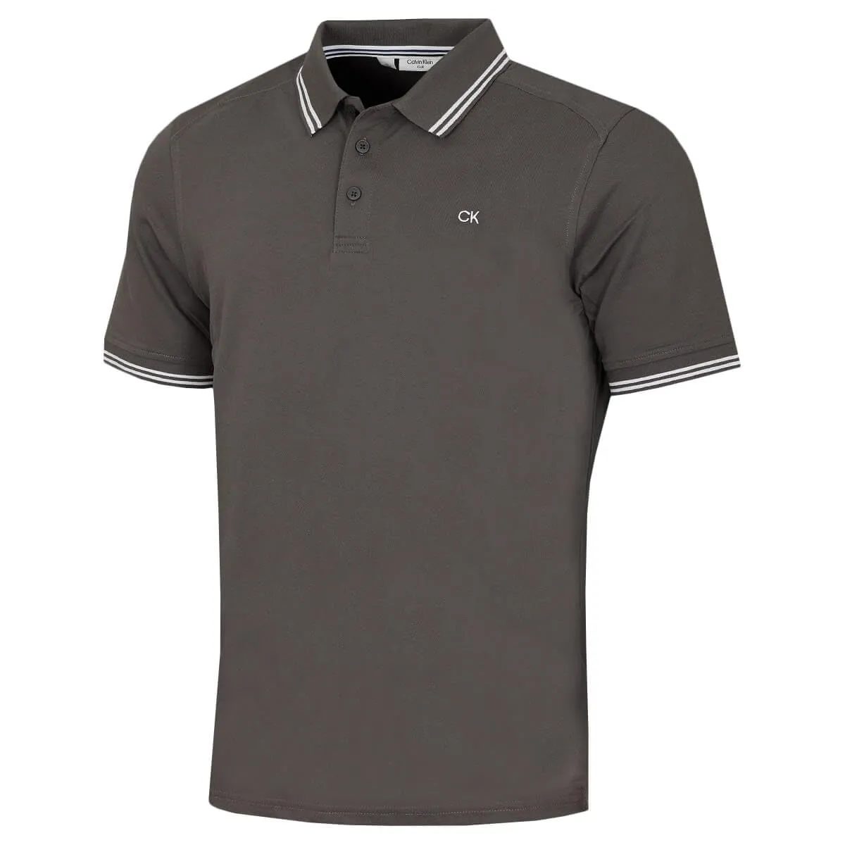 Calvin Klein Polo Golf Punta Campus Uomo - Slate Tipped - 5XL - immagine 1