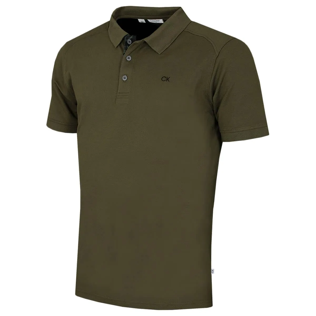Calvin Klein Polo Golf Uomo Campus Oliva Mimetica - S - immagine 1