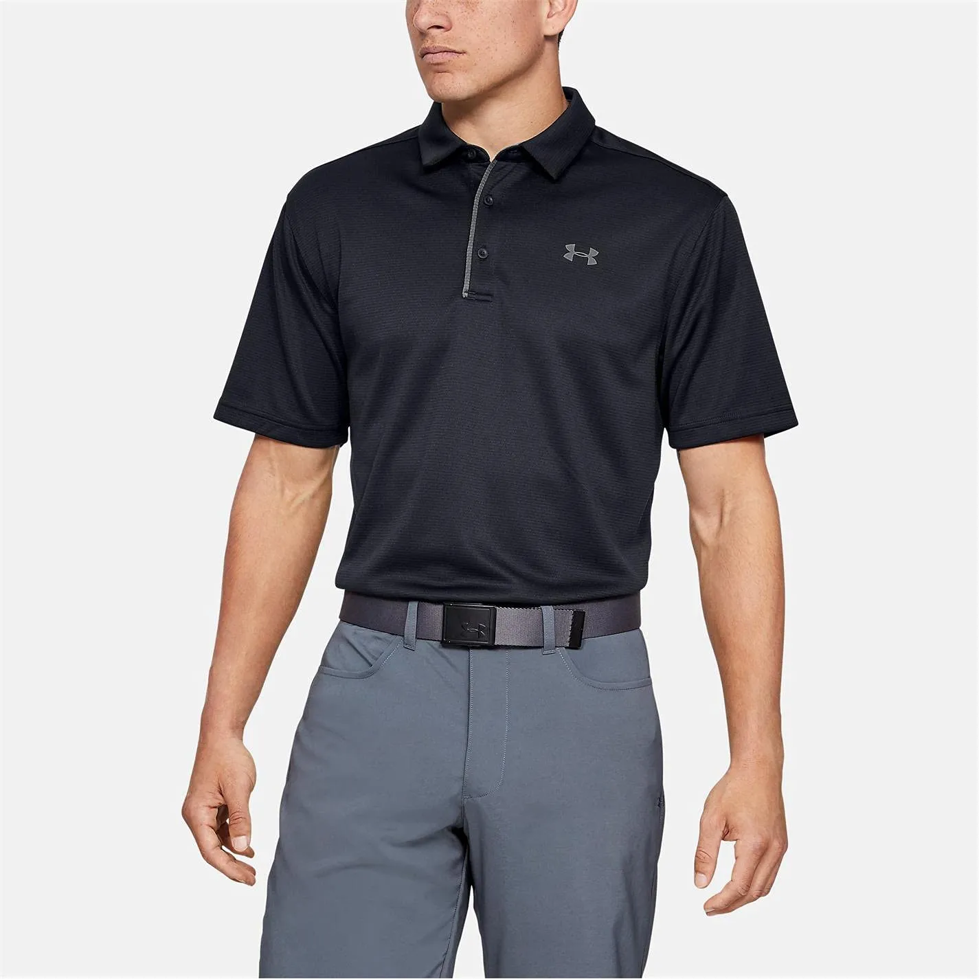 Under Armour Tech Polo Uomo, Nero (Black/Graphite 001), XS - immagine 3