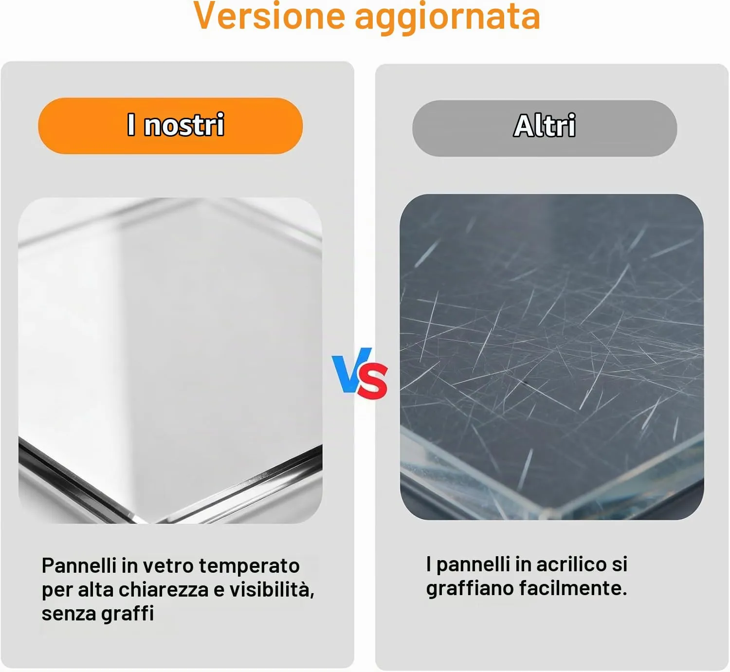 BingoPaw Gabbia per Criceti in Legno e Vetro Temperato con Luce, 60x40x40cm - immagine 7