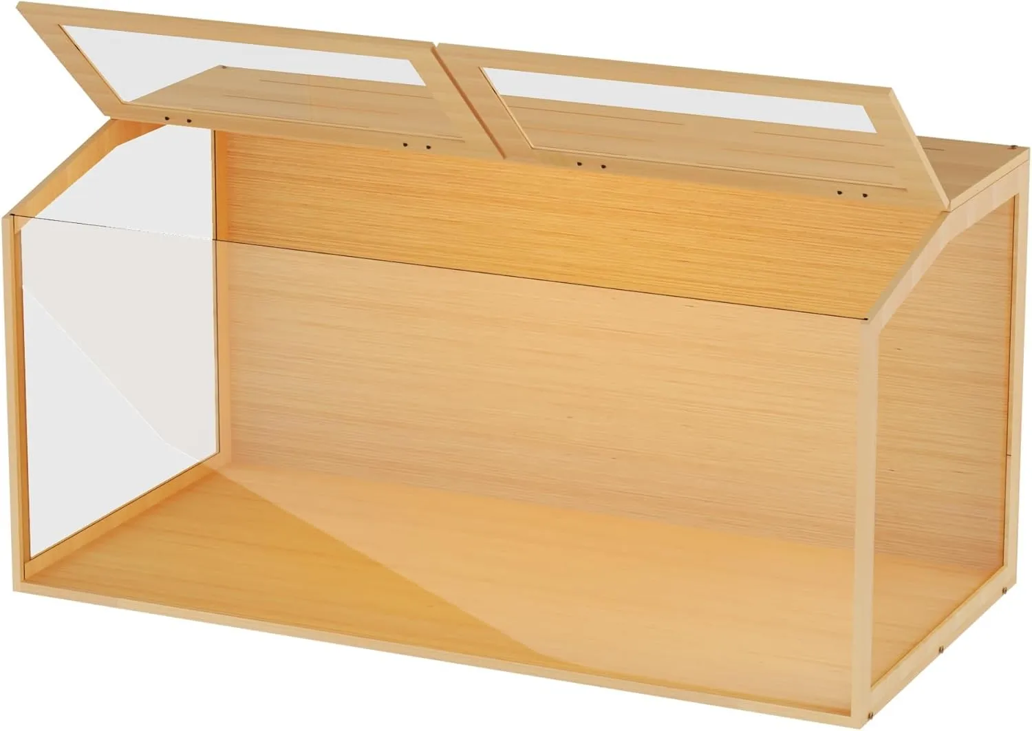 BingoPaw Gabbia per Criceti in Legno e Vetro Temperato con Luce, 100,7x50x50cm - immagine 8