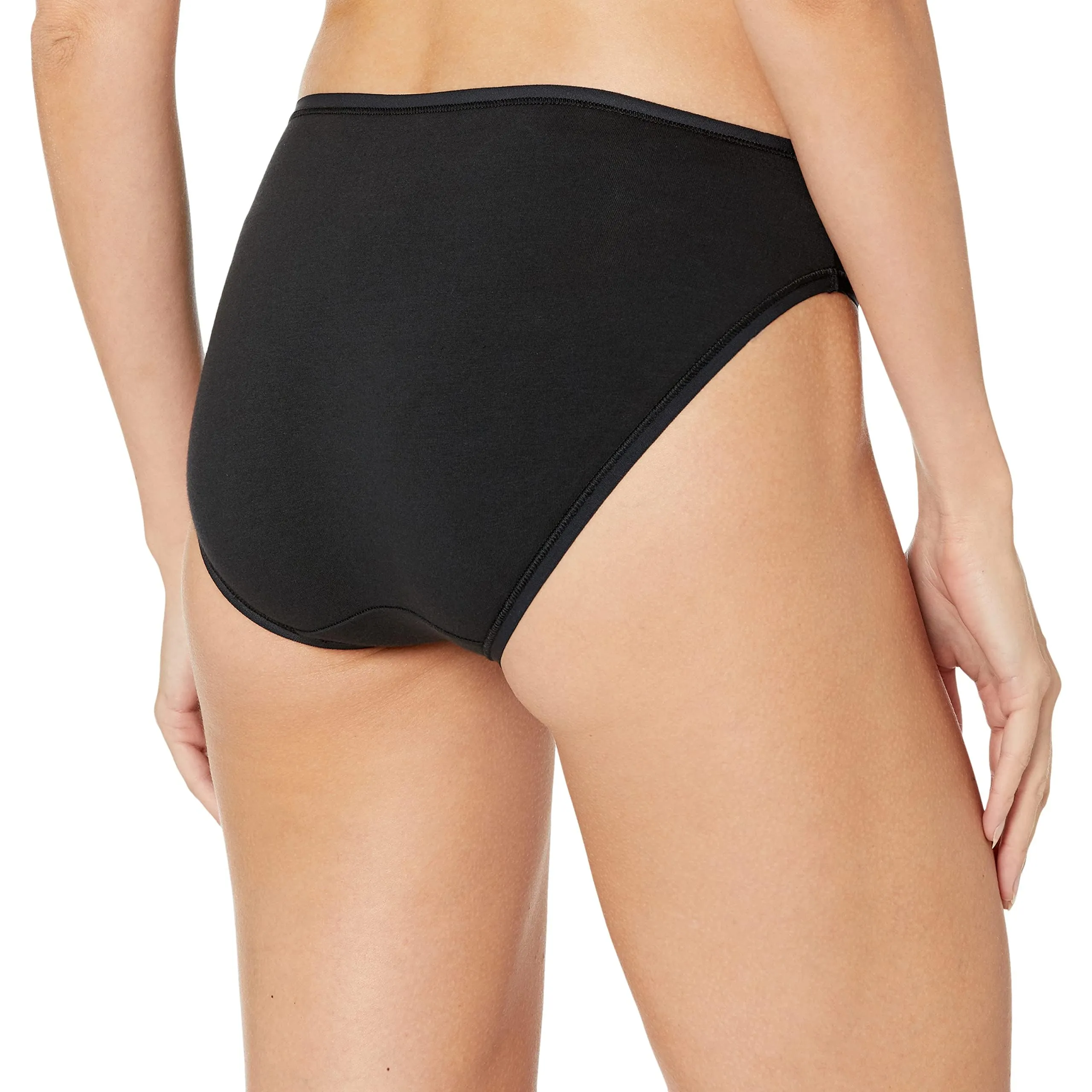 Amazon Essentials Slip Sgambate in Cotone e Spandex Donna, Confezione da 6, Nero, 44 - immagine 3