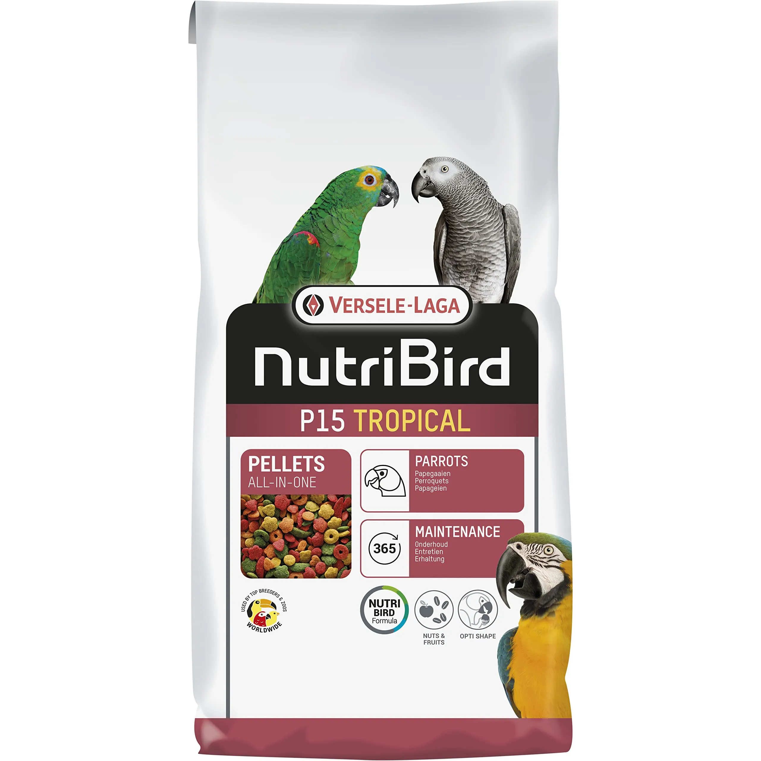 Versele-Laga NutriBird P15 Tropical Pellet Estrusi 10kg - immagine 1
