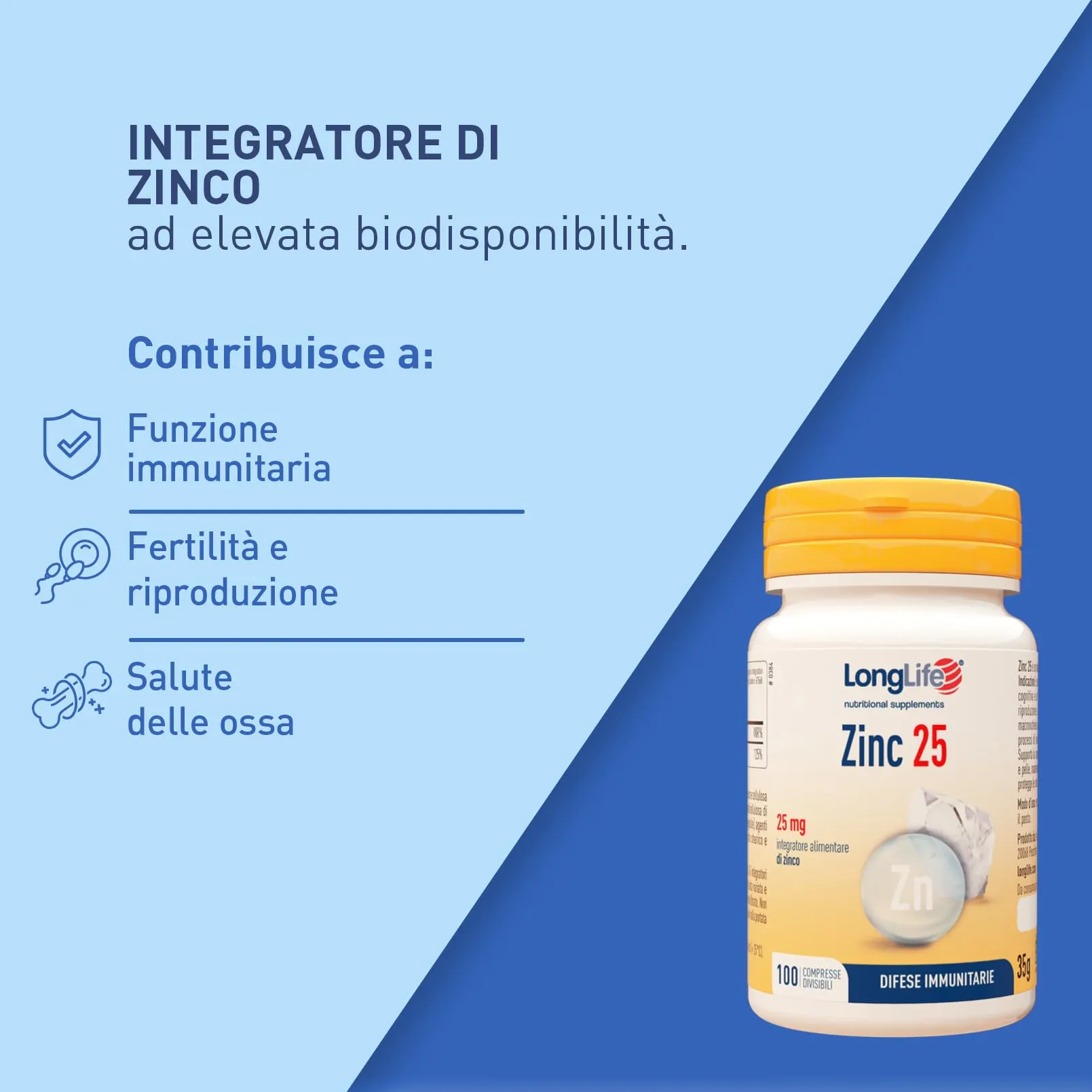 LongLife Zinc 25, 100 unità - immagine 4