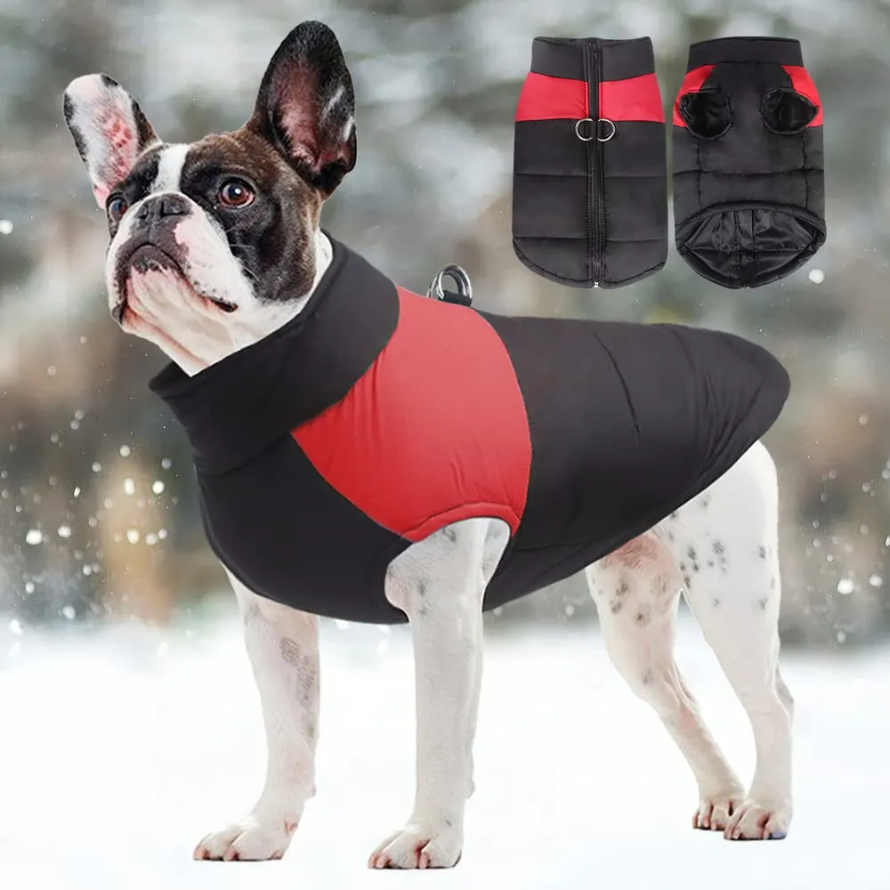 FEimaX Cappotto Cani Impermeabile Invernale, Giacca Calda Antivento in Poliestere per Cane e Gatto - immagine 5