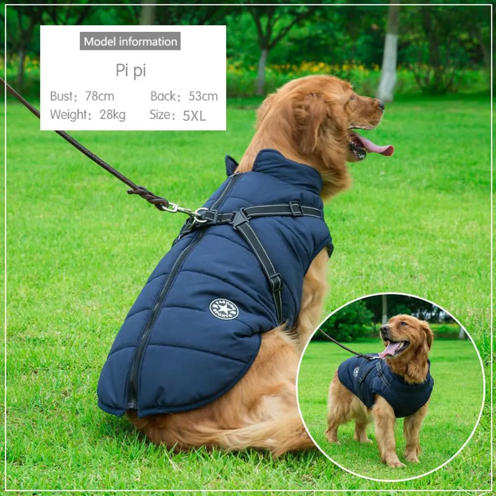 Oncpcare Pettorina invernale per cani, 3XL, Blu - immagine 7