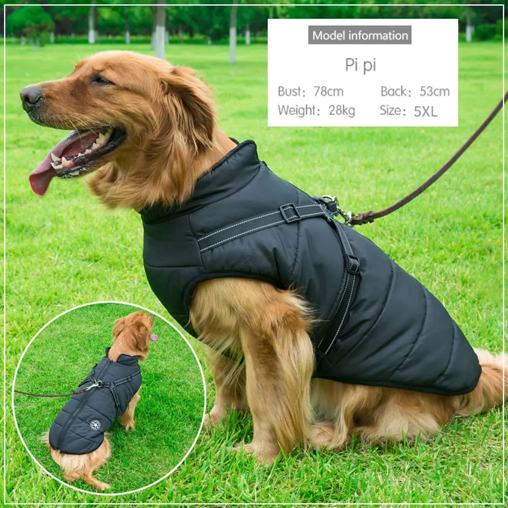 Oncpcare Pettorina invernale per cani, 3XL, Nero - immagine 7