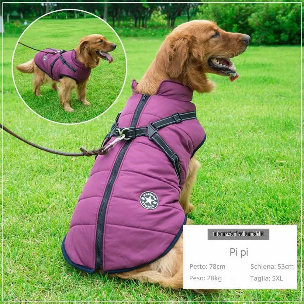 Oncpcare Pettorina Invernale per Cani 2 in 1, Viola, 3XL - immagine 7