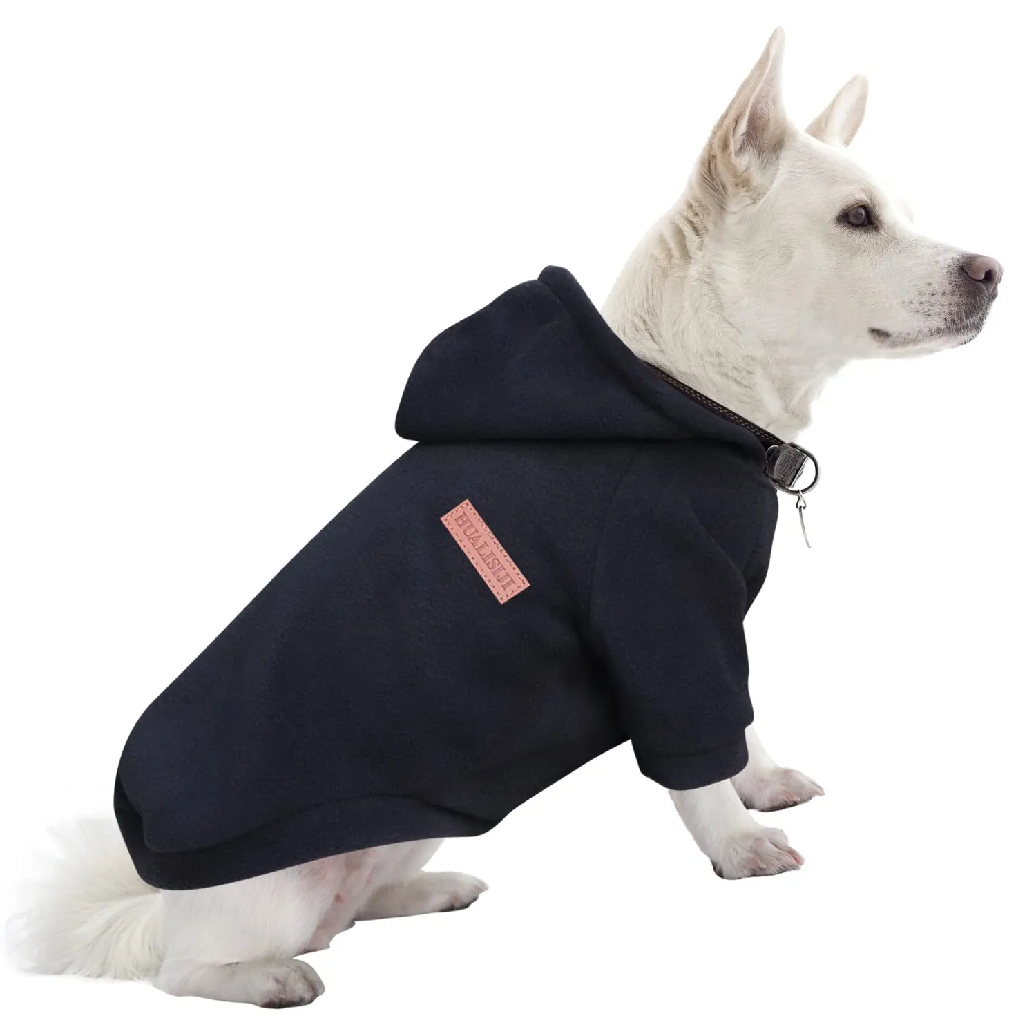 HuaLiSiJi Felpa con Cappuccio per Cani, Nero, XXL - immagine 1