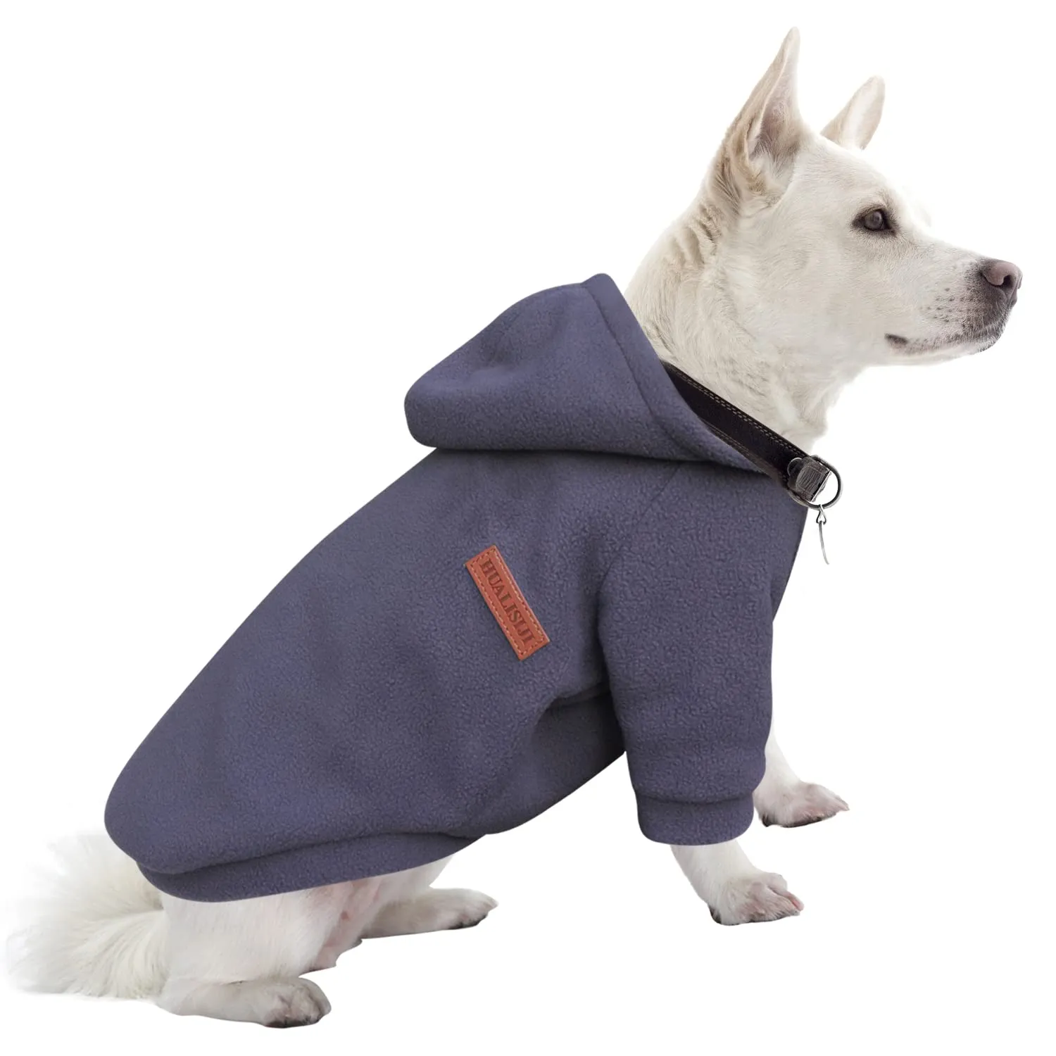 HuaLiSiJi Felpa con Cappuccio per Cani Piccola Taglia, Grigio, XL - immagine 1