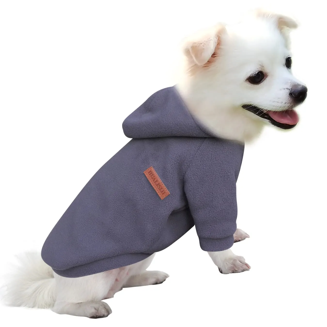 HuaLiSiJi Felpa con Cappuccio per Cani Piccola Taglia, Grigio, M - immagine 1