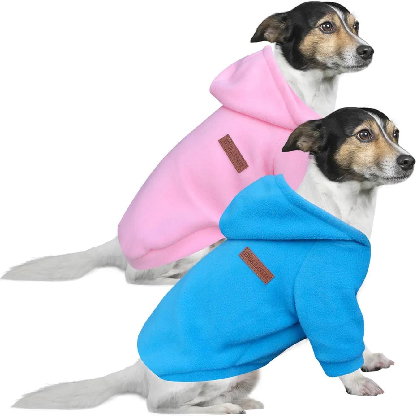 HuaLiSiJi Felpa per Cani, XXXL, Rosa+Blu - immagine 1