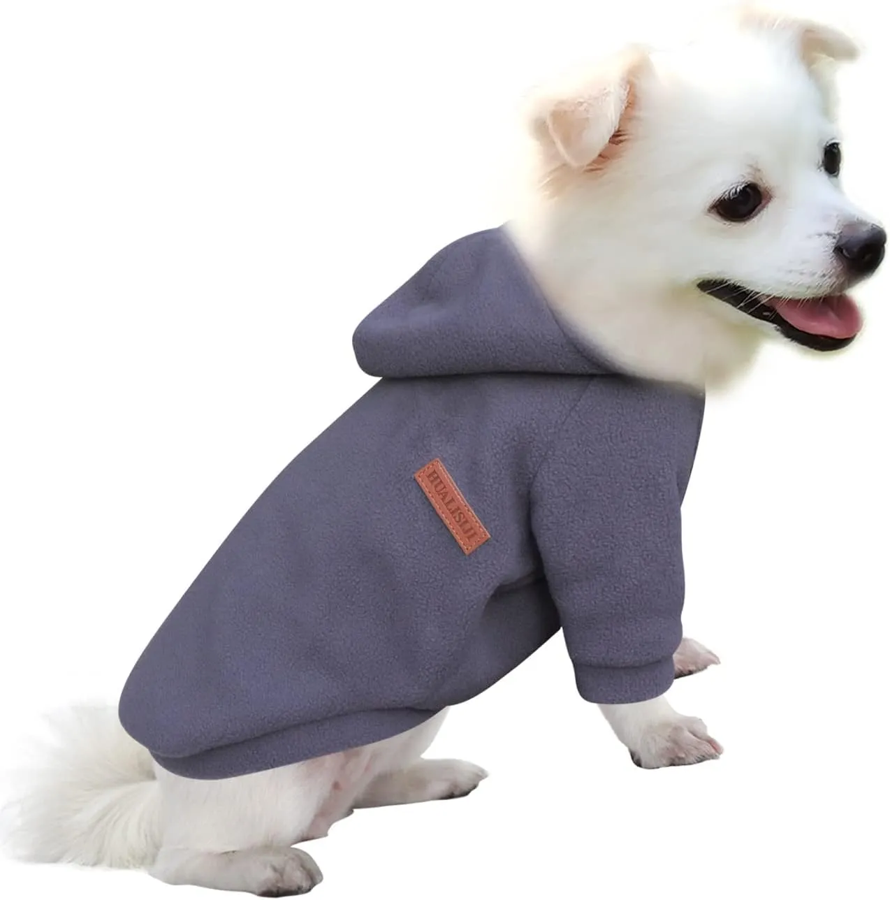 HuaLiSiJi Felpa con Cappuccio per Cani Piccola Taglia, Grigio, XS - immagine 1