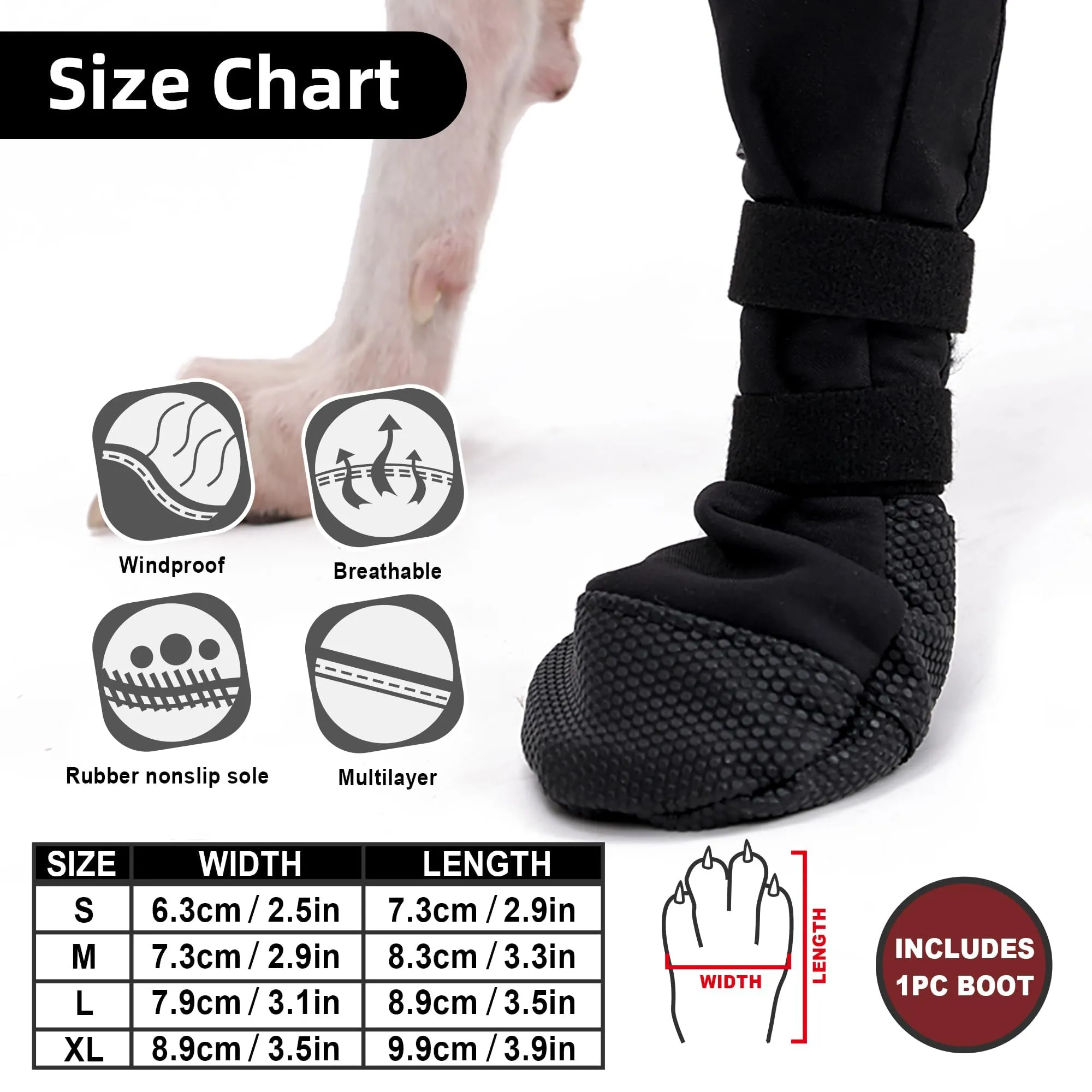 PPGGOPP Calze di Protezione e Recupero in Silicone per Cani e Gatti, Antiscivolo per Ferite e Post-Operatorio, Taglia XL - immagine 2