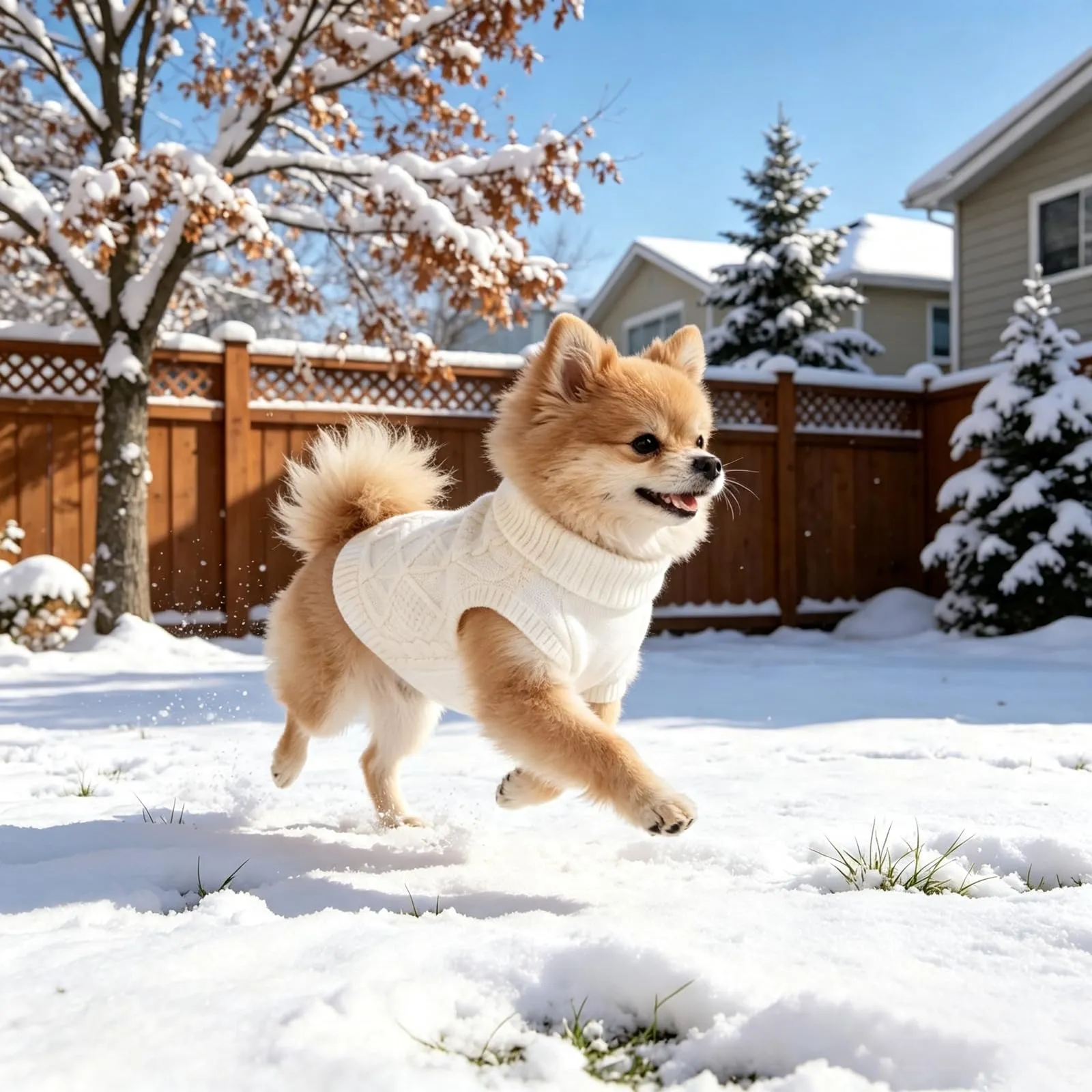 Beyinkoy Maglione a maglia per cani, morbido e caldo, Taglia L, Bianco - immagine 3