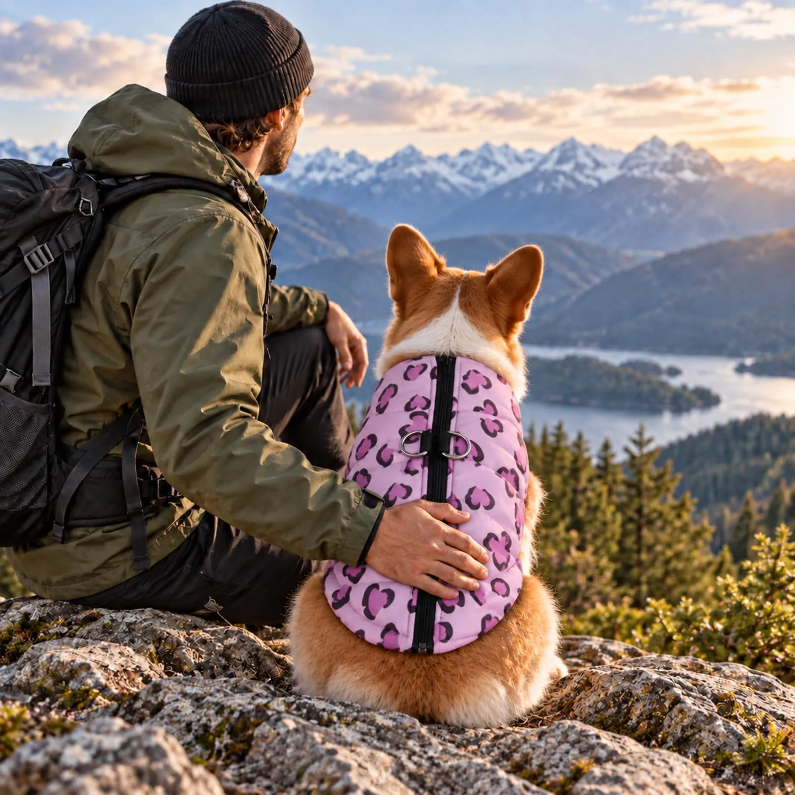 FEimaX Cappotto Cani Impermeabile Invernale Giacca Antivento in Cotone e Poliestere per Cane e Gatto - immagine 7