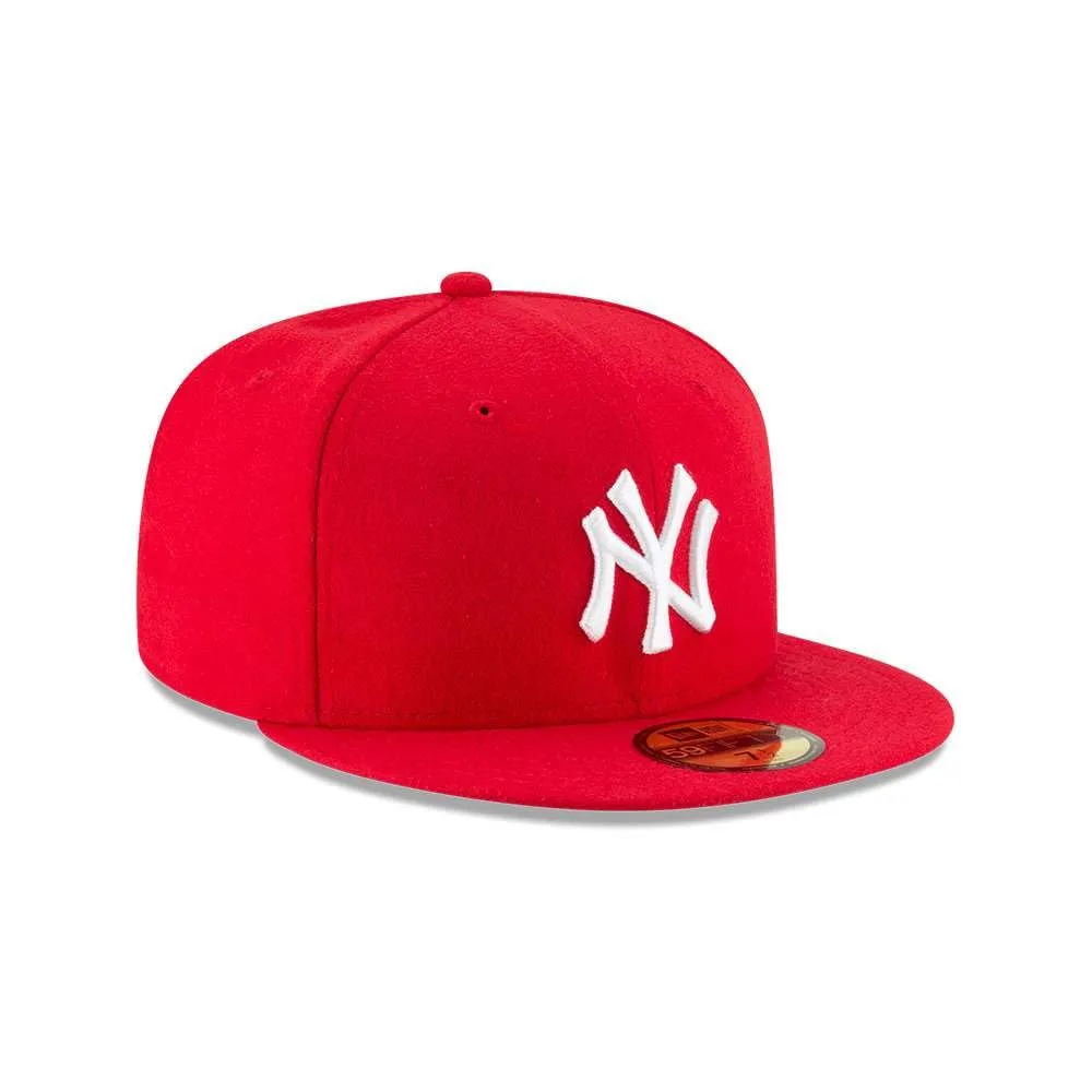 New Era York Yankees MLB Authentic Collection 59Fifty Cap, Scarlet/White, 7 1/2 - immagine 3