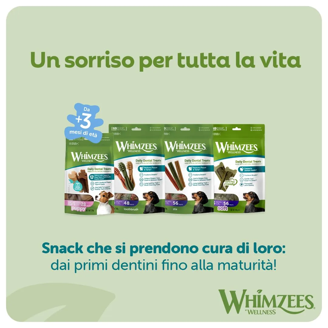 Whimzees Spazzolini da denti XS, 48 Pezzi - immagine 11