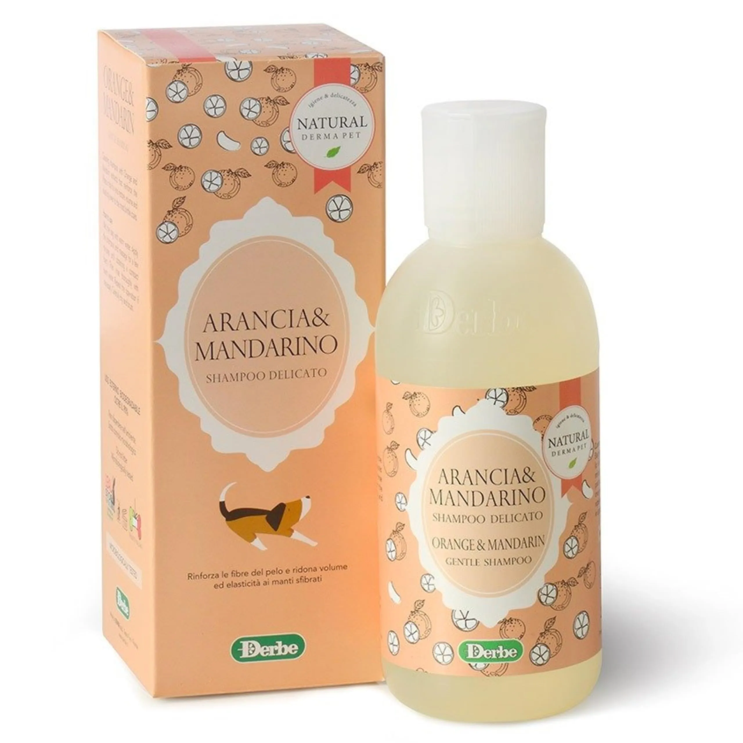 Natural Derma Pet Shampoo per Cani Arancia e Mandarino, 200 ml - immagine 1
