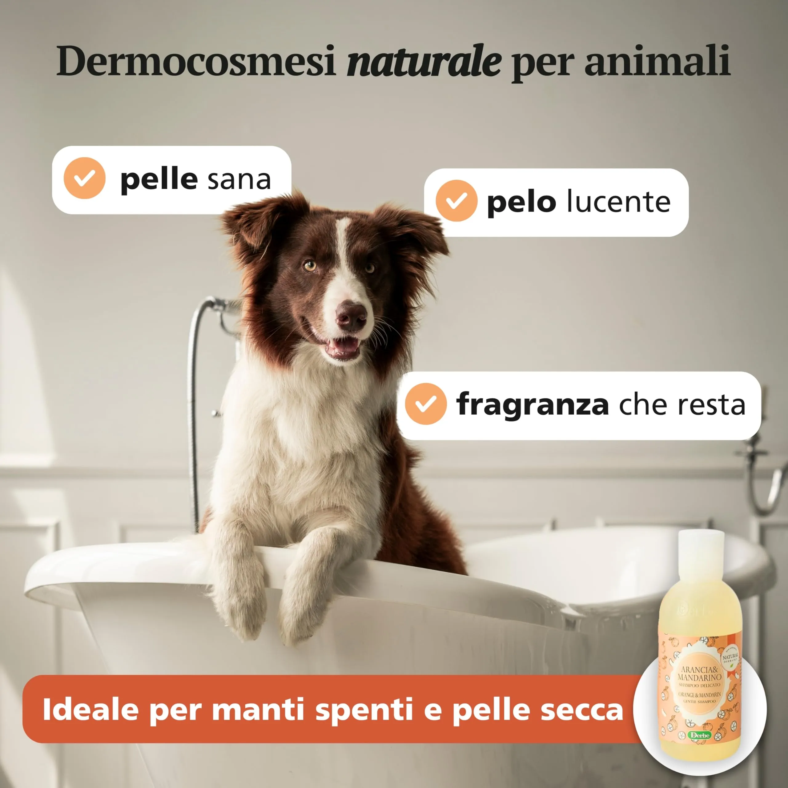 Natural Derma Pet Shampoo per Cani Arancia e Mandarino, 200 ml - immagine 2