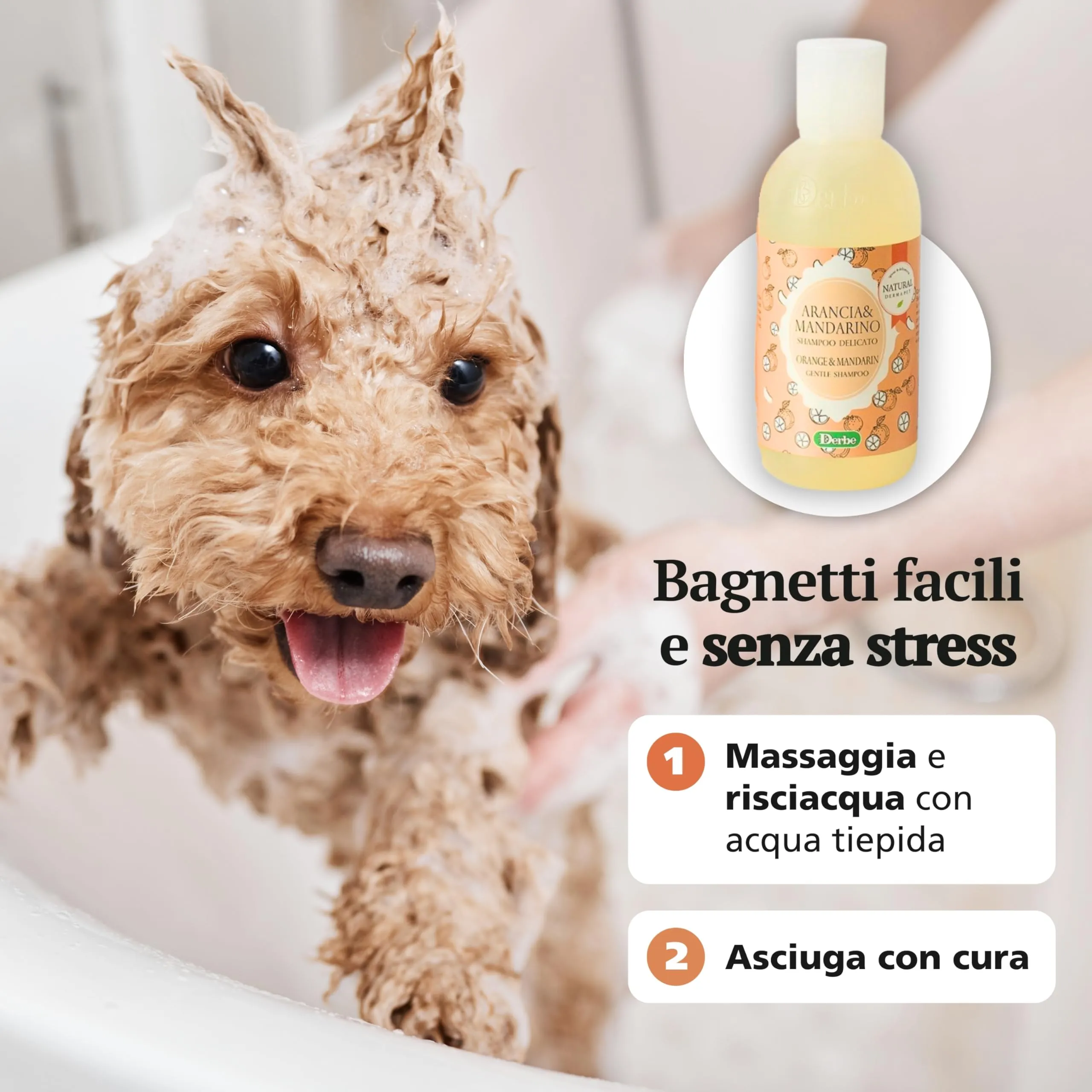 Natural Derma Pet Shampoo per Cani Arancia e Mandarino, 200 ml - immagine 5