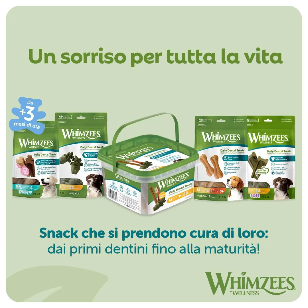 Whimzees Spazzolini da denti, Taglia M, 30 Pezzi - immagine 11