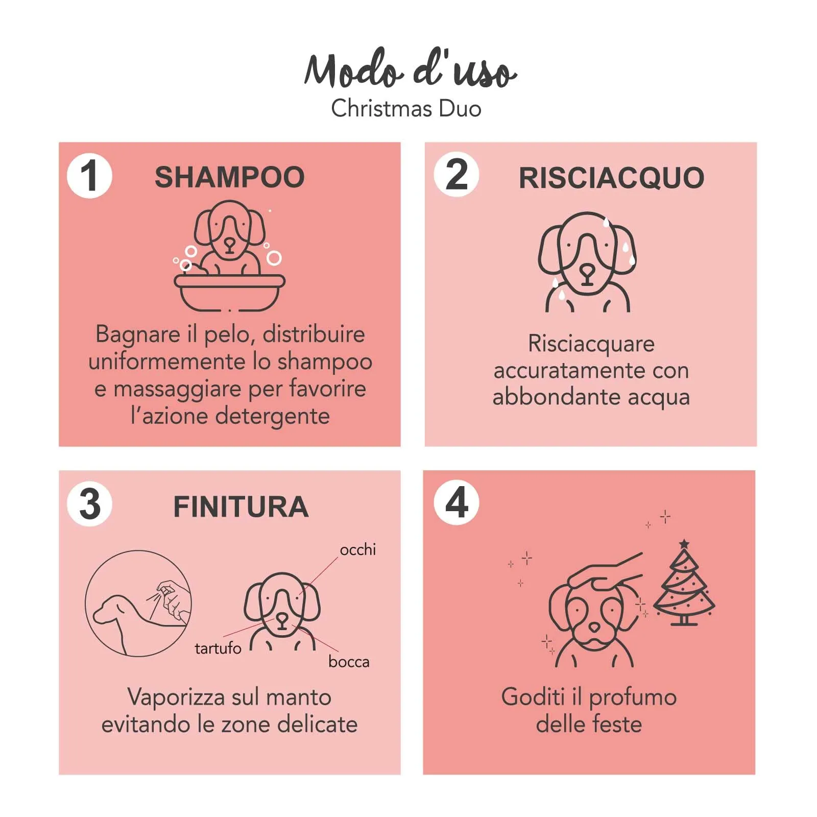 Yuup Christmas Duo Shampoo e Fragranza Pan di Zenzero, Burro e Biscotti per cani e gatti - immagine 3