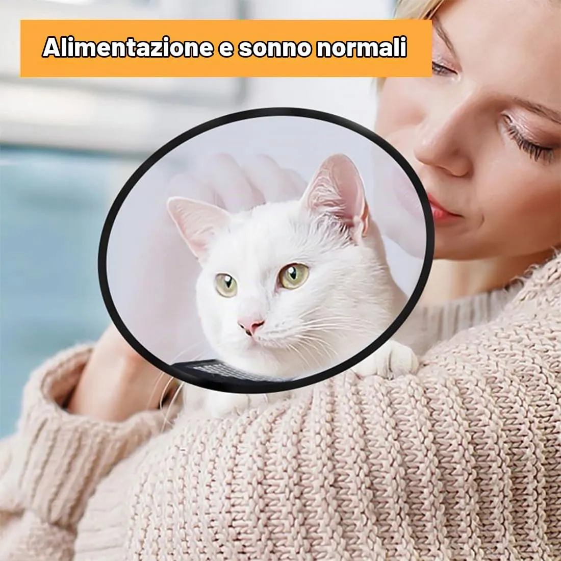 AFCJLTO Collare Elisabettiano Regolabile per Gattini 1-2 Mesi, Anti Morso e Leccata - immagine 3