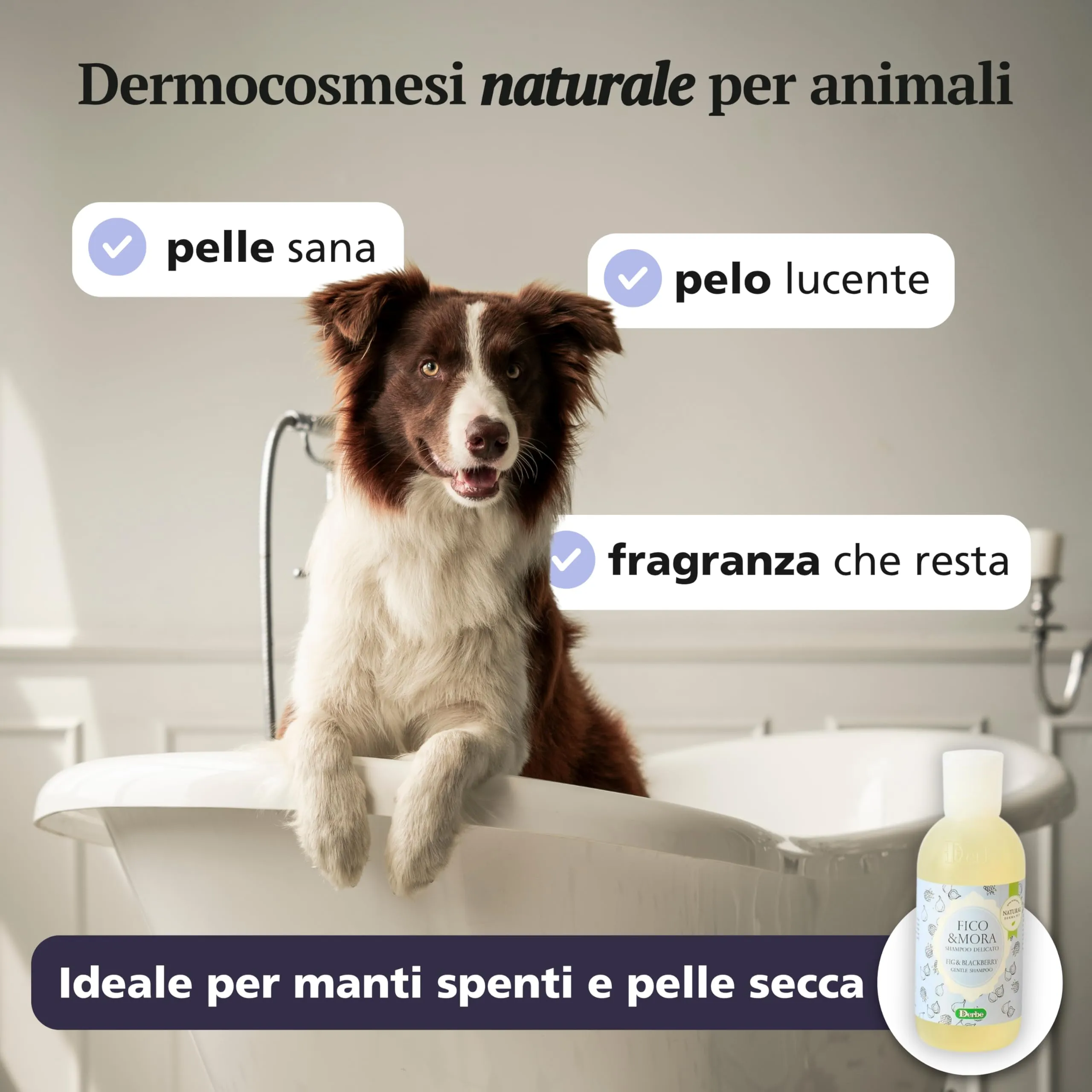 Natural Derma Pet Shampoo per Cani Fichi e More, 200 ml - immagine 2