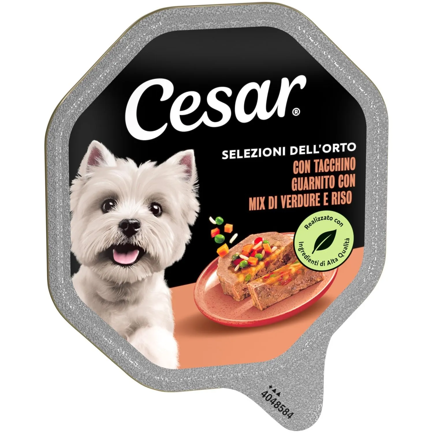 Cesar Selezioni dell’Orto Cibo Umido per Cani con Tacchino, Cuore di Verdure e Mix di Riso, 14 Vaschette da 150 g - immagine 2