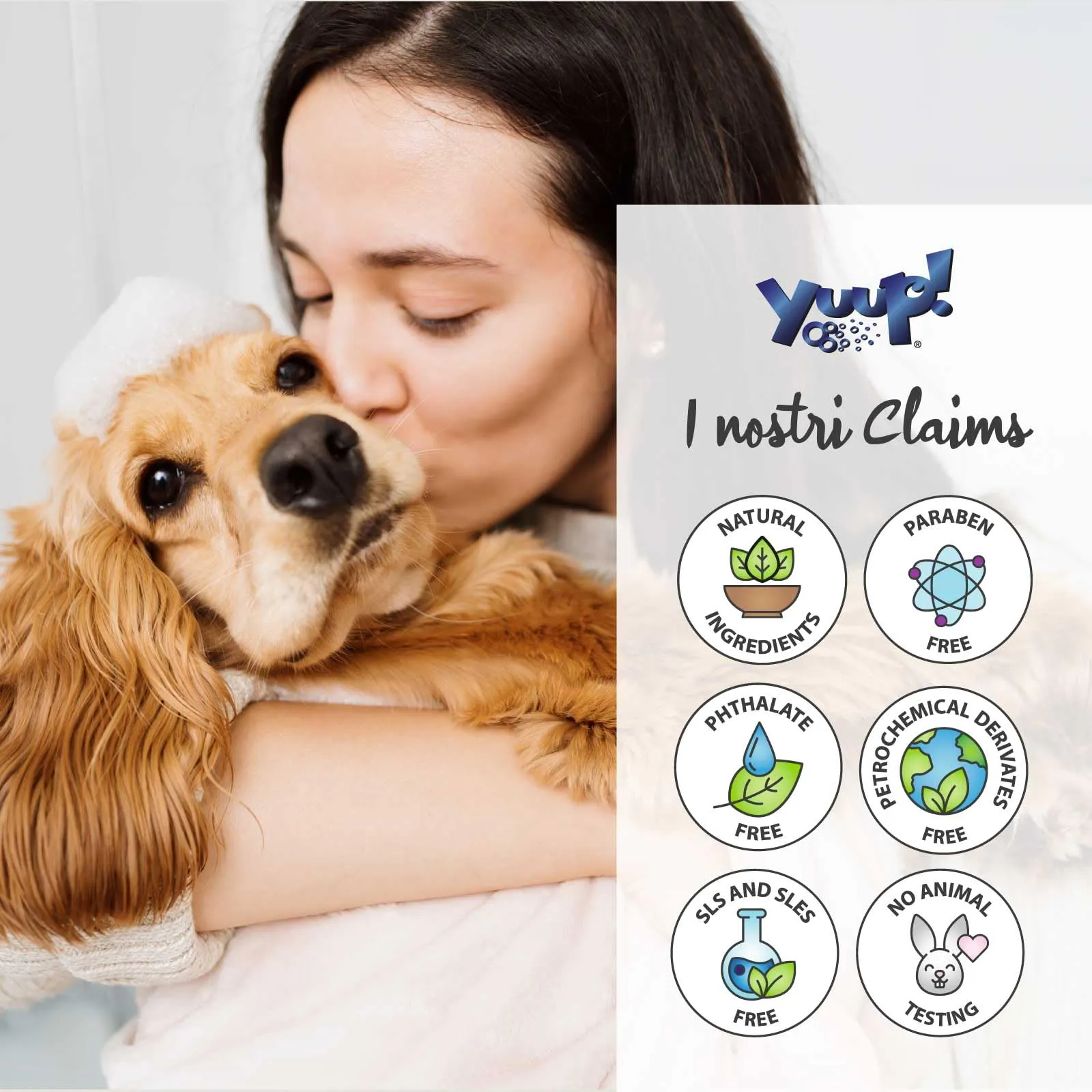 Yuup Kit Manti Lunghi - Shampoo, Balsamo Districante e Scioglinodi Lucidante per Cani e Gatti con Pelo Lungo - immagine 5